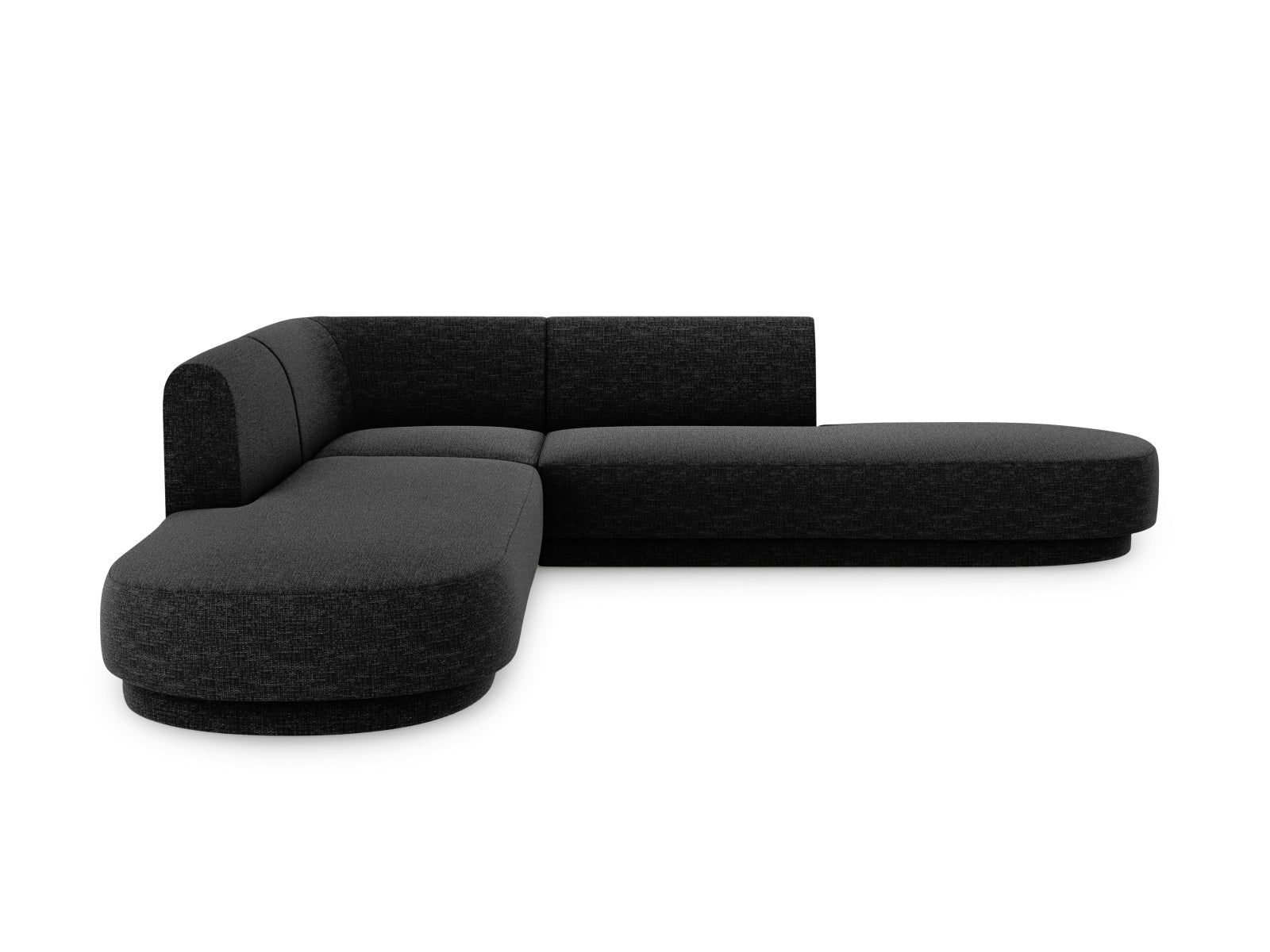 Miley Symmetrical Ecksofa 5 Sitzer in Black präsentiert im Onlineshop von KAQTU Design AG. Ecksofa ist von Micadoni