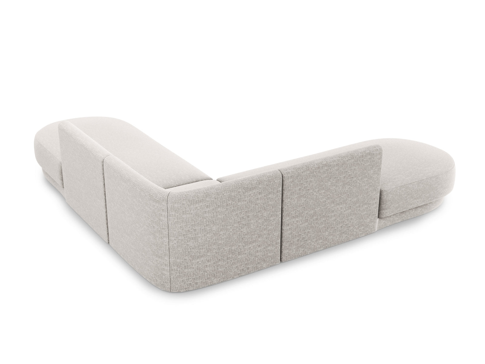 Miley Symmetrical Ecksofa 5 Sitzer in Silver präsentiert im Onlineshop von KAQTU Design AG. Ecksofa ist von Micadoni