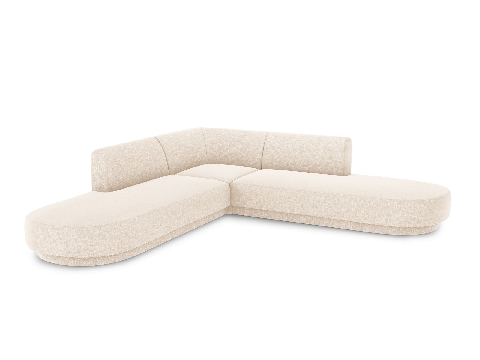 Miley Symmetrical Ecksofa 5 Sitzer in Ivory präsentiert im Onlineshop von KAQTU Design AG. Ecksofa ist von Micadoni