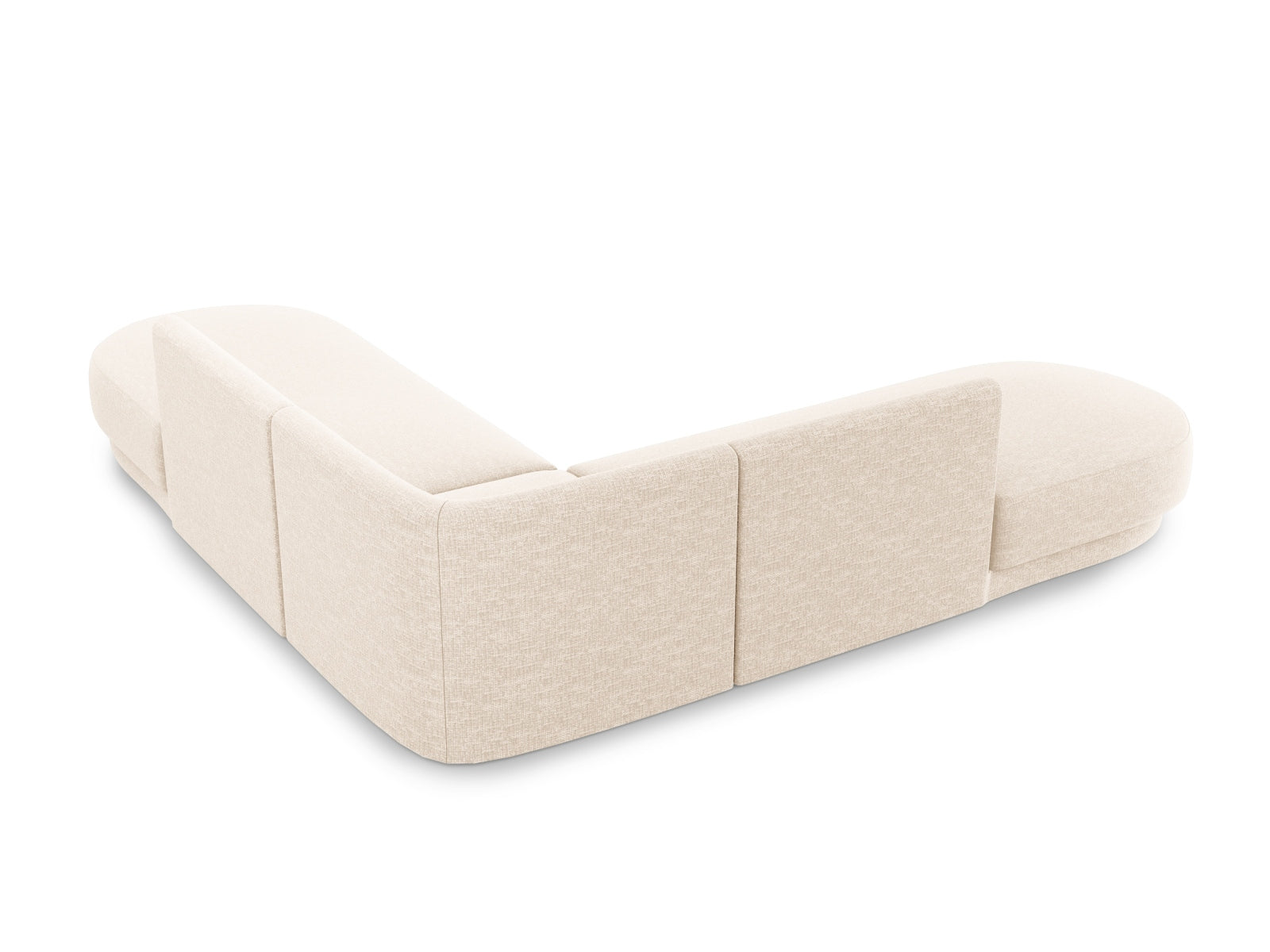 Miley Symmetrical Ecksofa 5 Sitzer in Ivory präsentiert im Onlineshop von KAQTU Design AG. Ecksofa ist von Micadoni