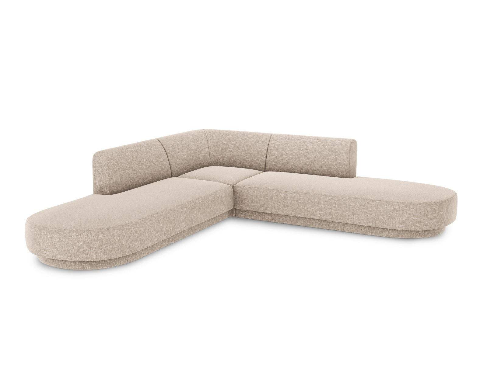 Miley Symmetrical Ecksofa 5 Sitzer in Beige präsentiert im Onlineshop von KAQTU Design AG. Ecksofa ist von Micadoni