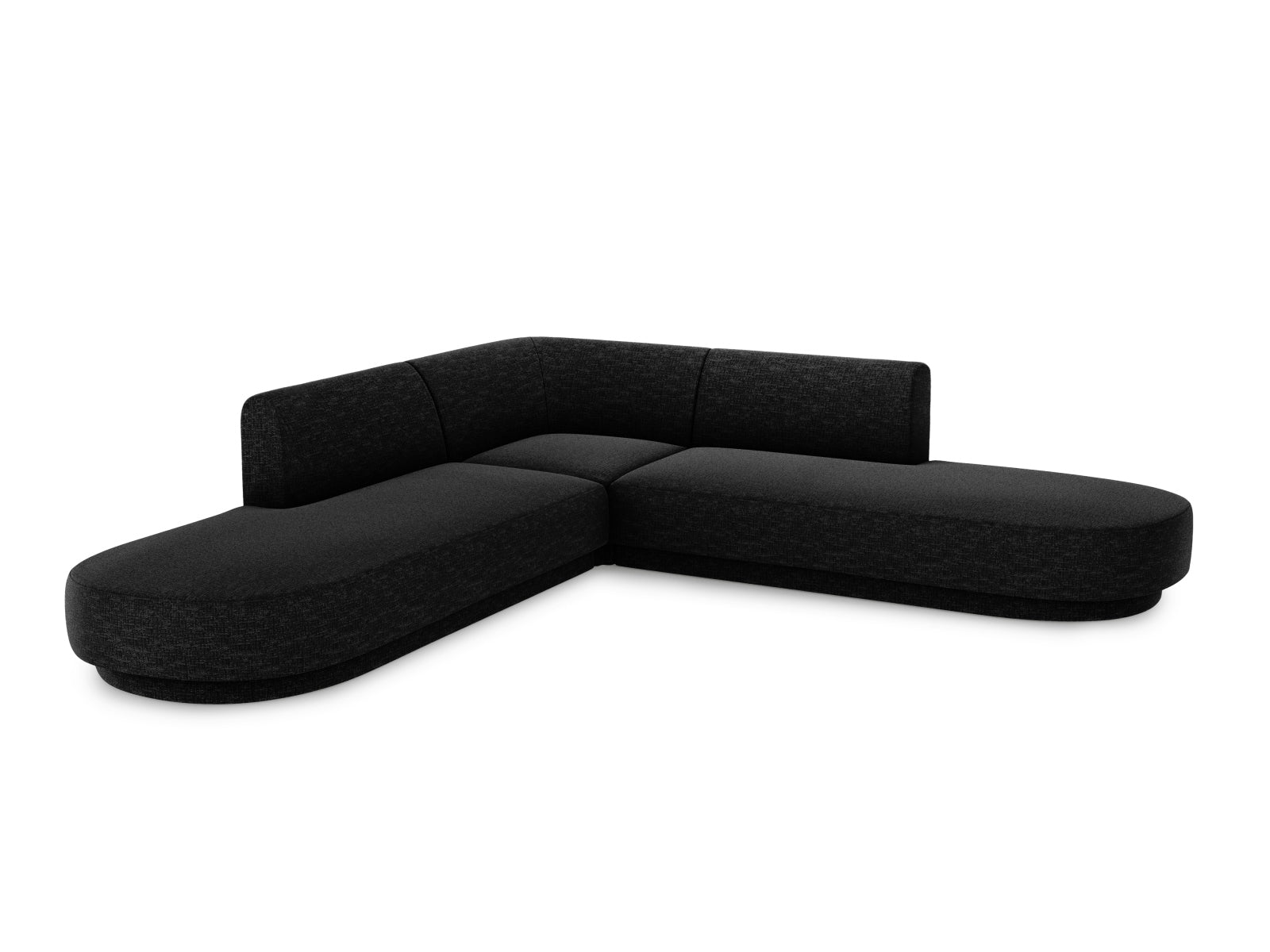 Miley Symmetrical Ecksofa 5 Sitzer in Anthracite präsentiert im Onlineshop von KAQTU Design AG. Ecksofa ist von Micadoni