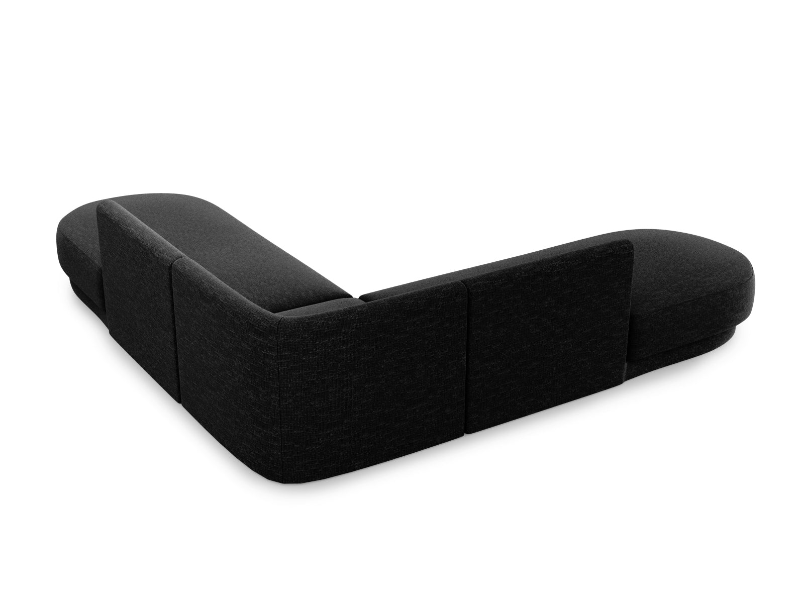 Miley Symmetrical Ecksofa 5 Sitzer in Anthracite präsentiert im Onlineshop von KAQTU Design AG. Ecksofa ist von Micadoni