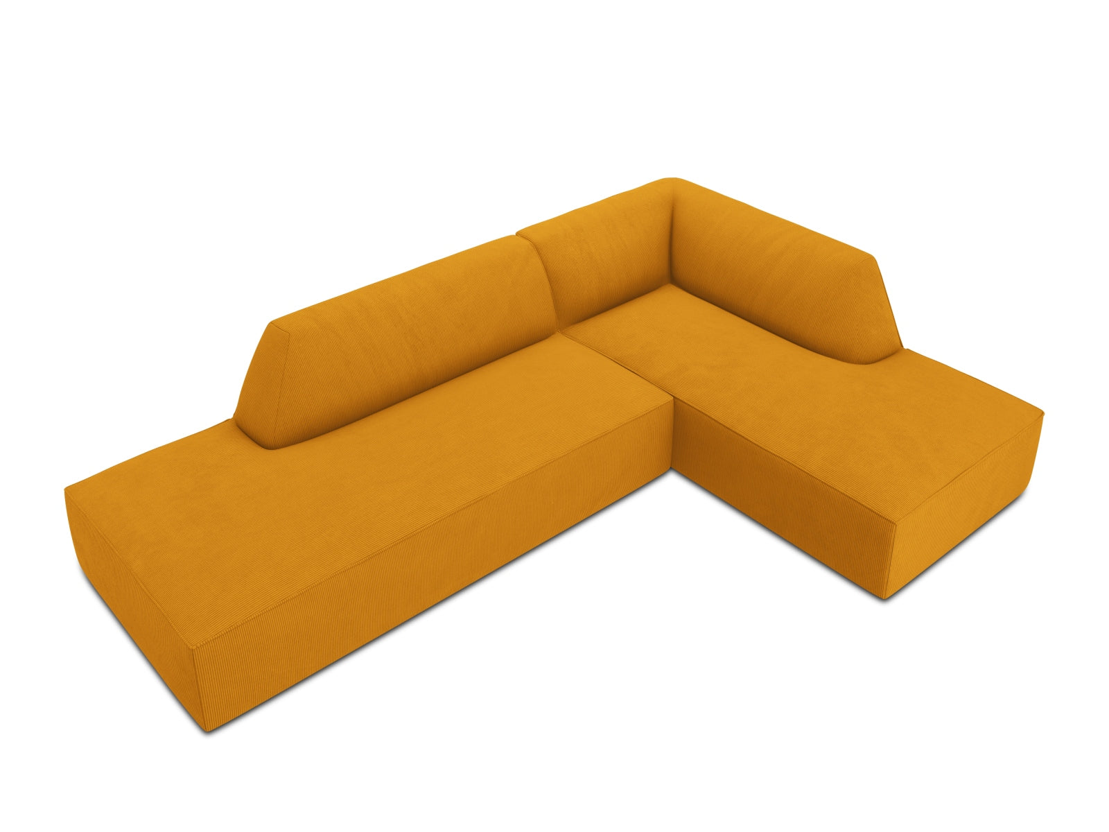Ruby Modulares Ecksofa rechts 4 Sitzer in Yellow präsentiert im Onlineshop von KAQTU Design AG. Ecksofa rechts ist von Micadoni