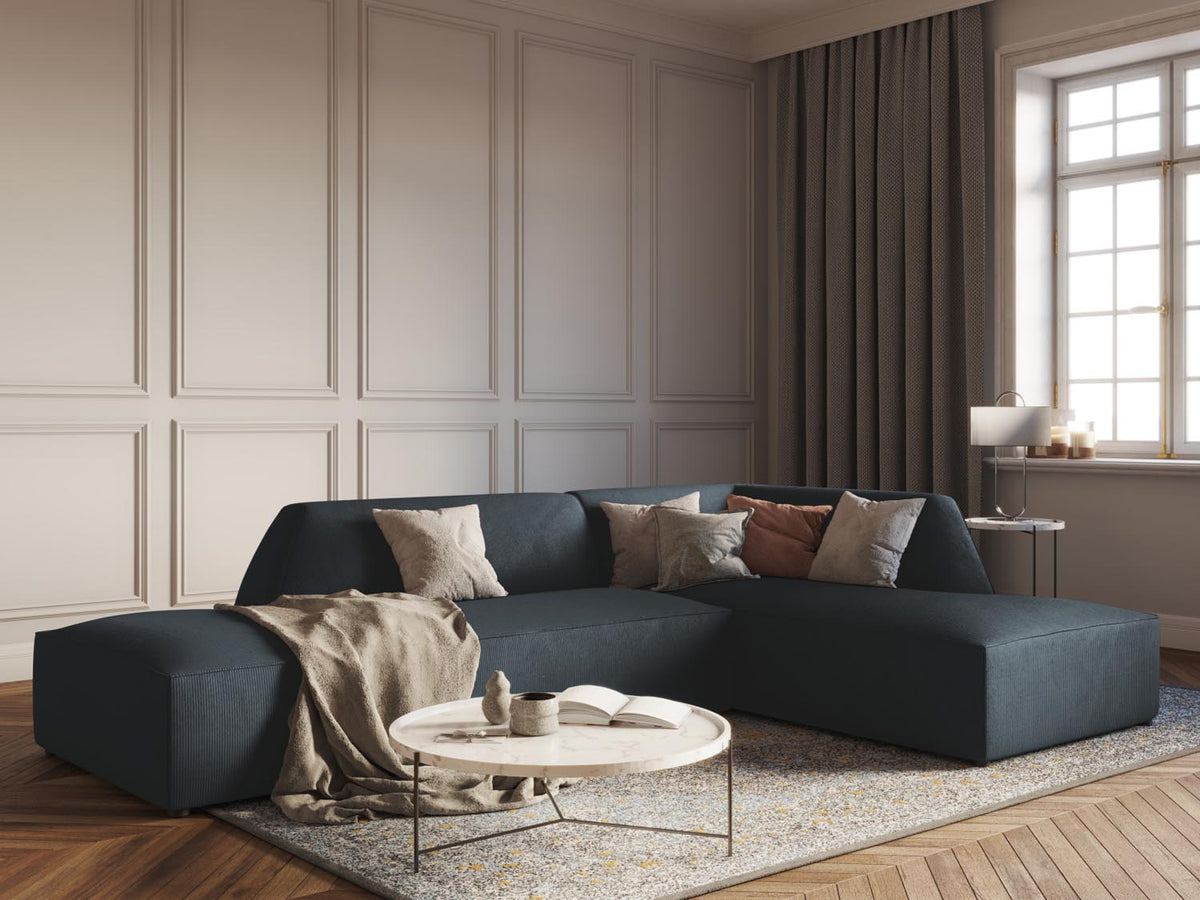 Ruby Modulares Ecksofa Open end rechts 4 Sitzer in Blue-Scala präsentiert im Onlineshop von KAQTU Design AG. L-Sofa rechts ist von Micadoni