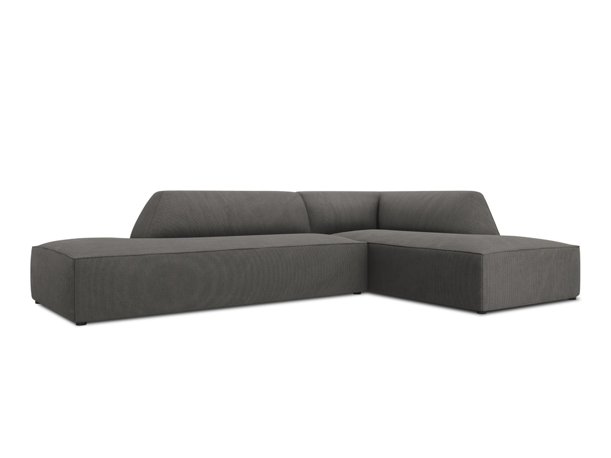 Ruby Modulares Ecksofa Open end rechts 4 Sitzer in Dark Grey-Scala präsentiert im Onlineshop von KAQTU Design AG. L-Sofa rechts ist von Micadoni