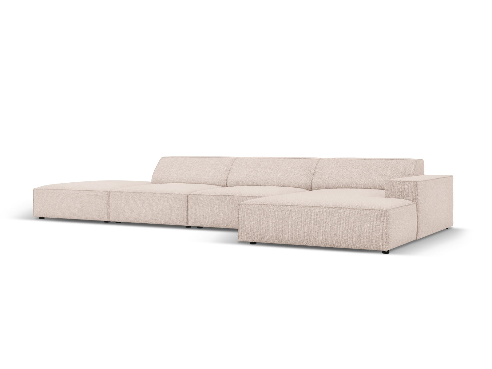 Jodie Modulares Ecksofa rechts 5 Sitzer in Beige präsentiert im Onlineshop von KAQTU Design AG. Ecksofa rechts ist von Micadoni