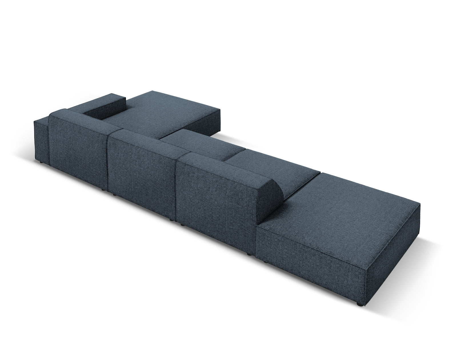 Jodie Modulares Ecksofa rechts 5 Sitzer in Royal Blue präsentiert im Onlineshop von KAQTU Design AG. Ecksofa rechts ist von Micadoni