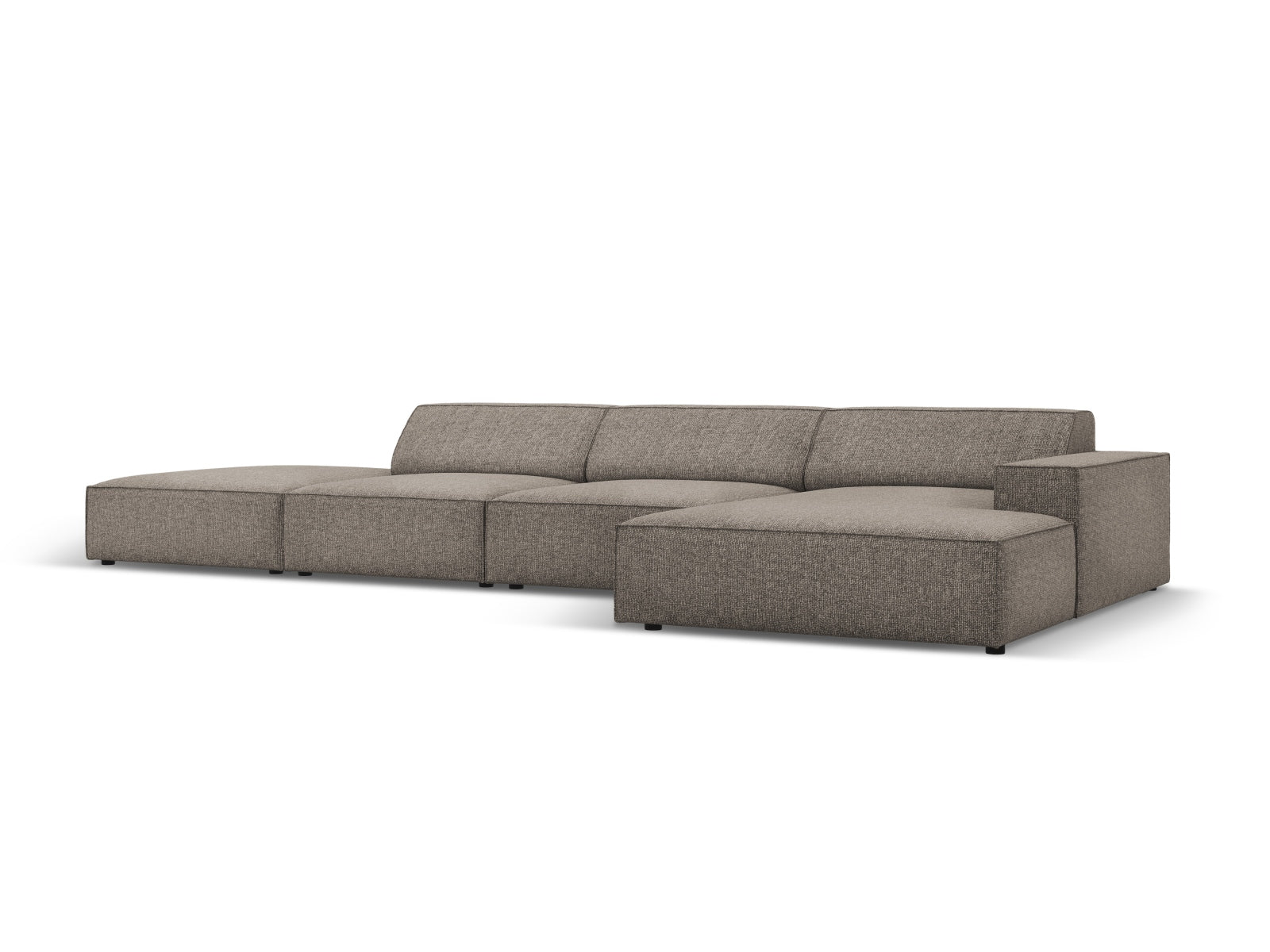 Jodie Modulares Ecksofa rechts 5 Sitzer in Grey präsentiert im Onlineshop von KAQTU Design AG. Ecksofa rechts ist von Micadoni