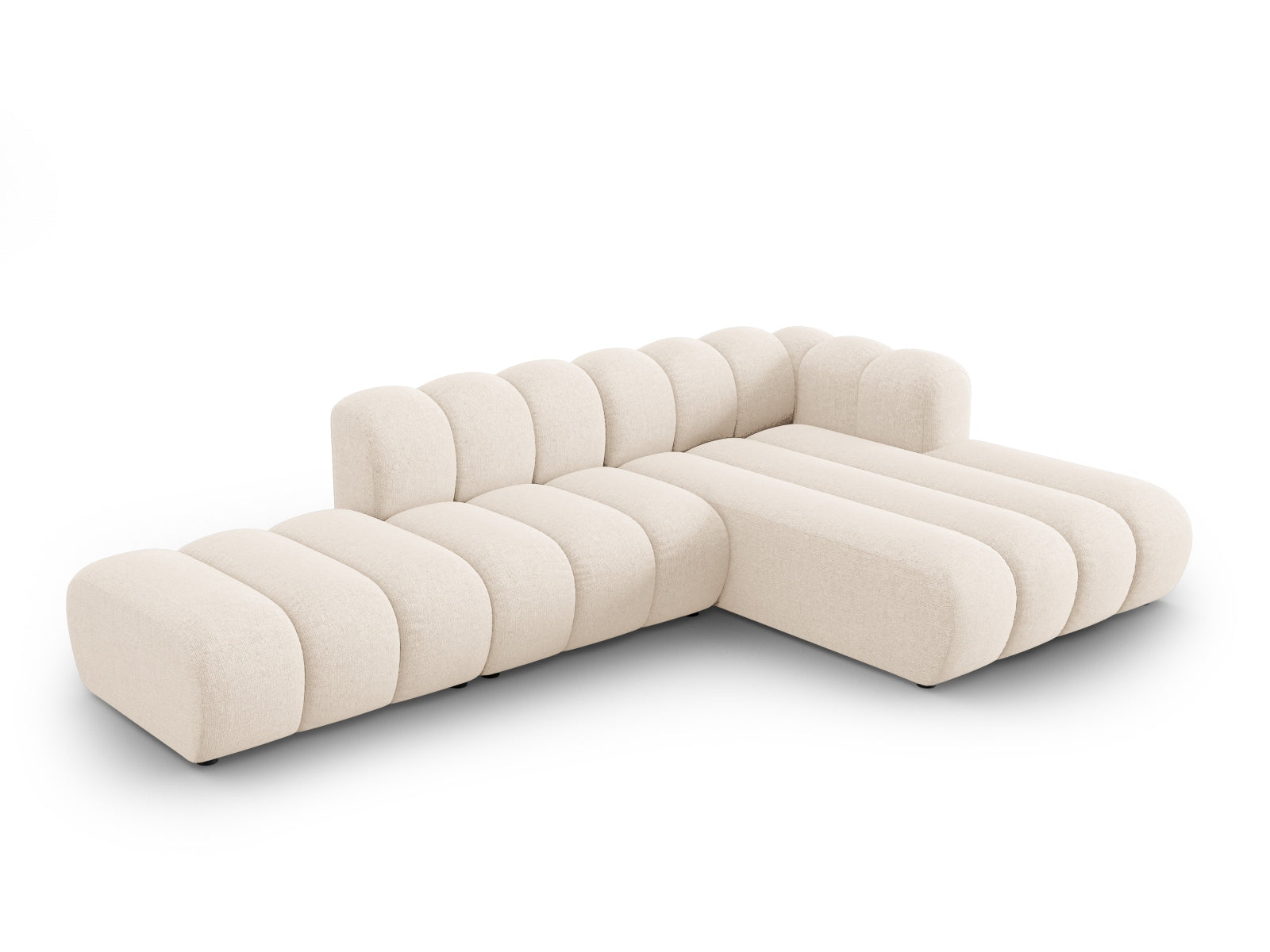 Lupine Modulares Ecksofa open rechts 5 Sitzer in Light Beige präsentiert im Onlineshop von KAQTU Design AG. L-Sofa rechts ist von Micadoni