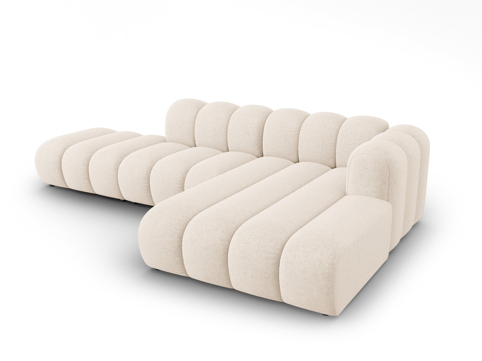 Lupine Modulares Ecksofa open rechts 5 Sitzer in Light Beige präsentiert im Onlineshop von KAQTU Design AG. L-Sofa rechts ist von Micadoni