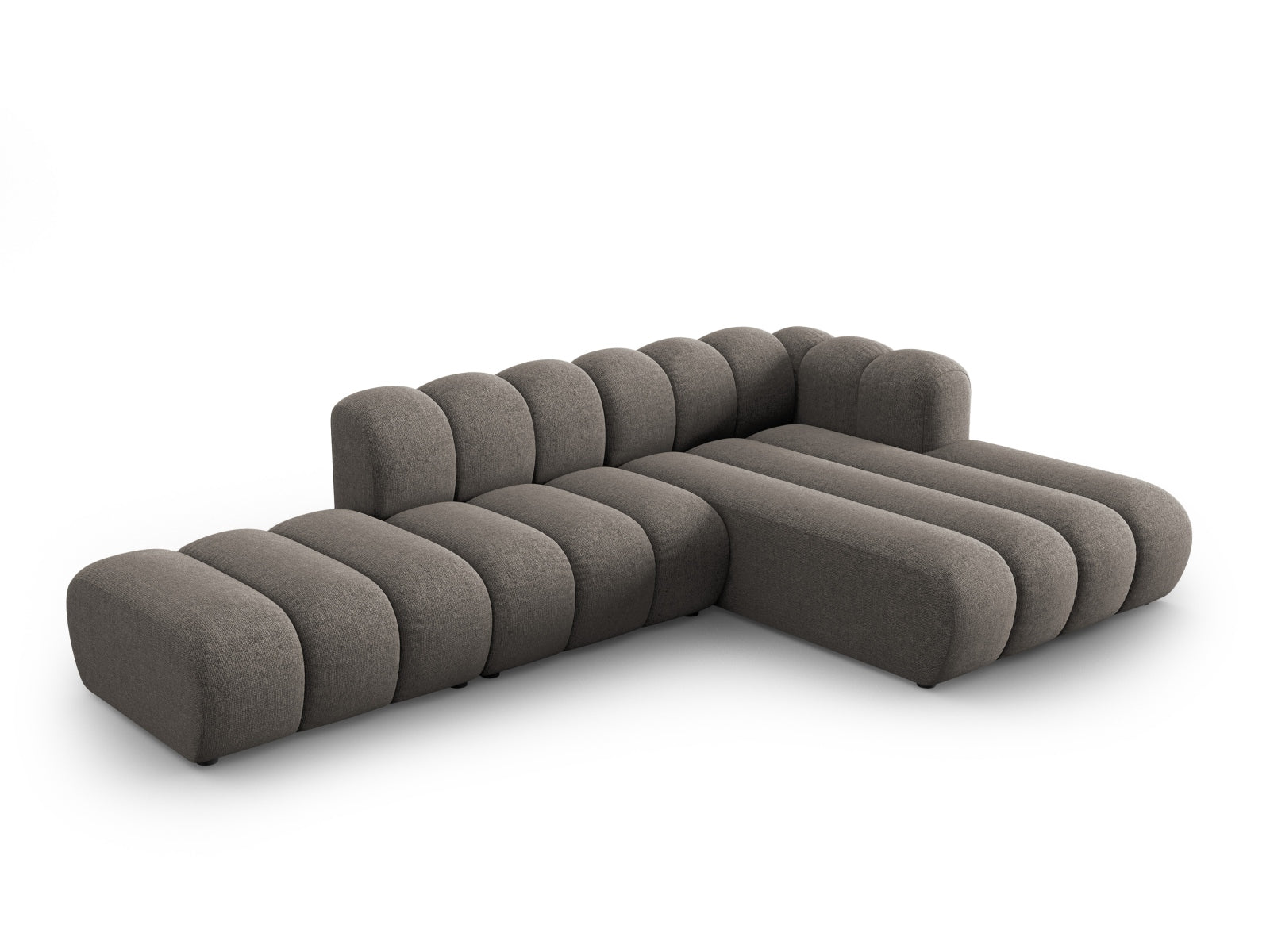 Lupine Modulares Ecksofa open rechts 5 Sitzer in Grey präsentiert im Onlineshop von KAQTU Design AG. L-Sofa rechts ist von Micadoni
