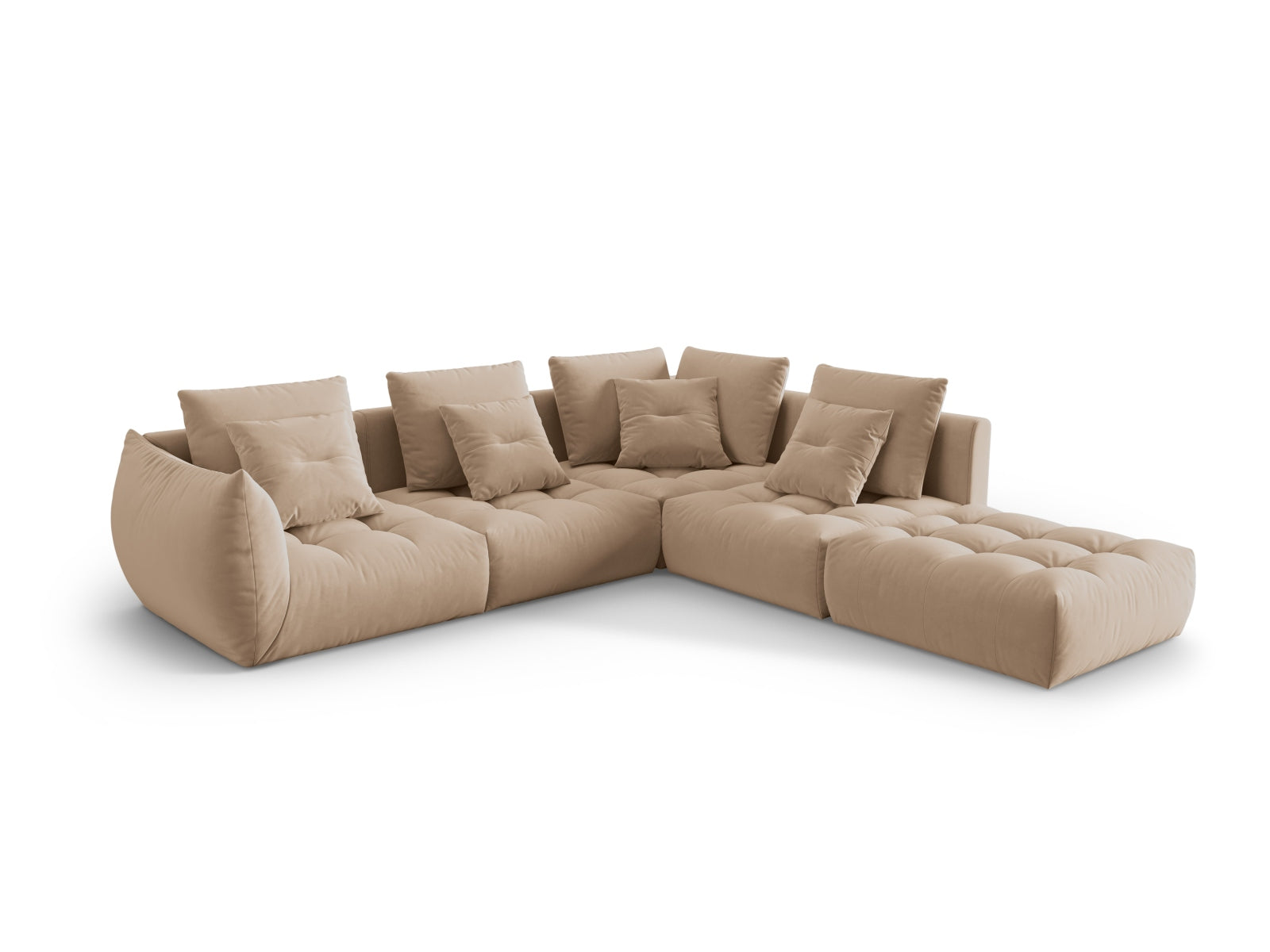 Entdecken Sie das elegante Bloom Velour Ecksofa von Micadoni – ein 4-Sitzer im angesagten Boho-Stil, ideal für Ihr modernes Wohnambiente. Wählen Sie aus zahlreichen Farben!