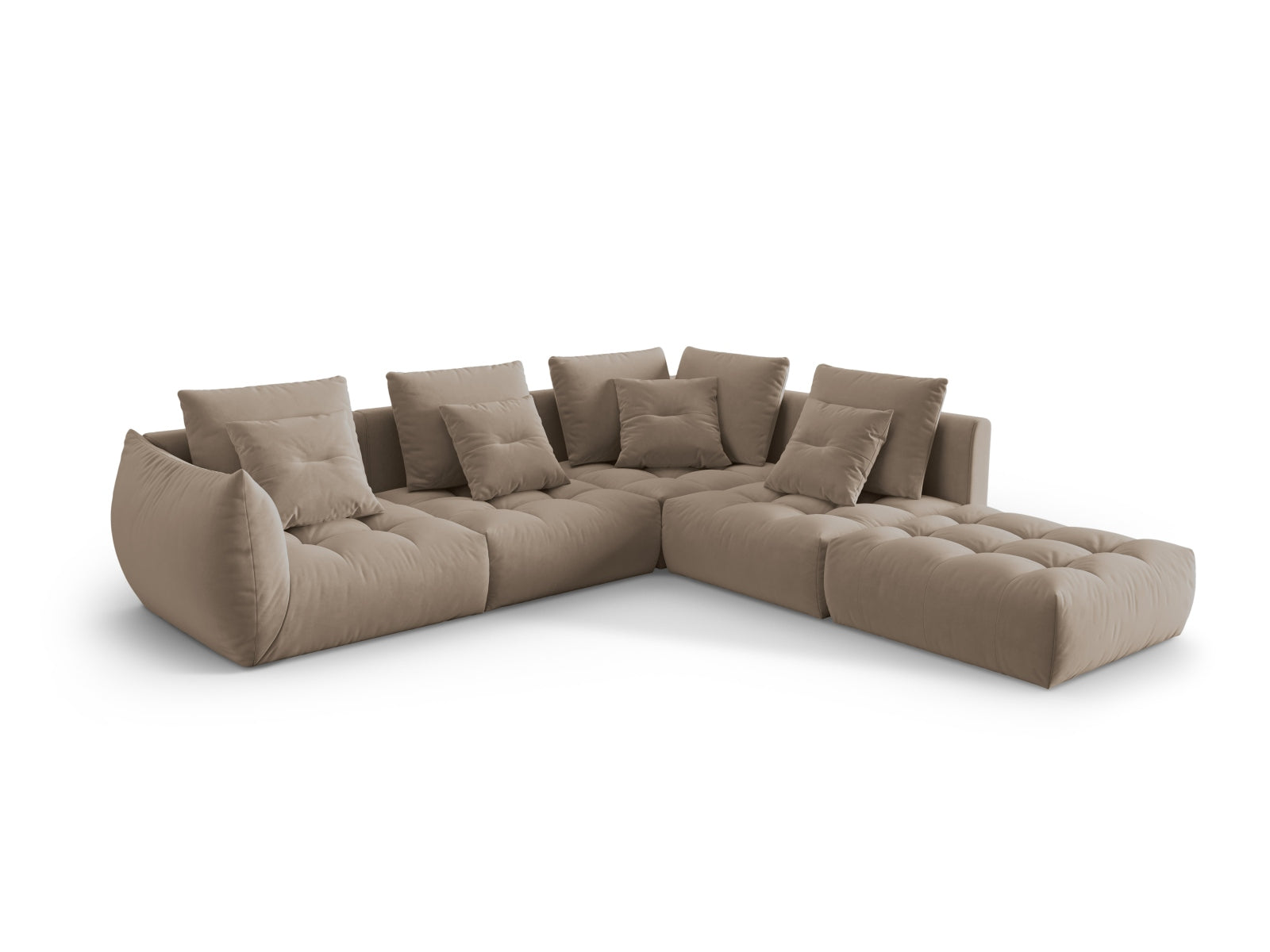 Entdecken Sie das elegante Bloom Velour Ecksofa von Micadoni – ein 4-Sitzer im angesagten Boho-Stil, ideal für Ihr modernes Wohnambiente. Wählen Sie aus zahlreichen Farben!