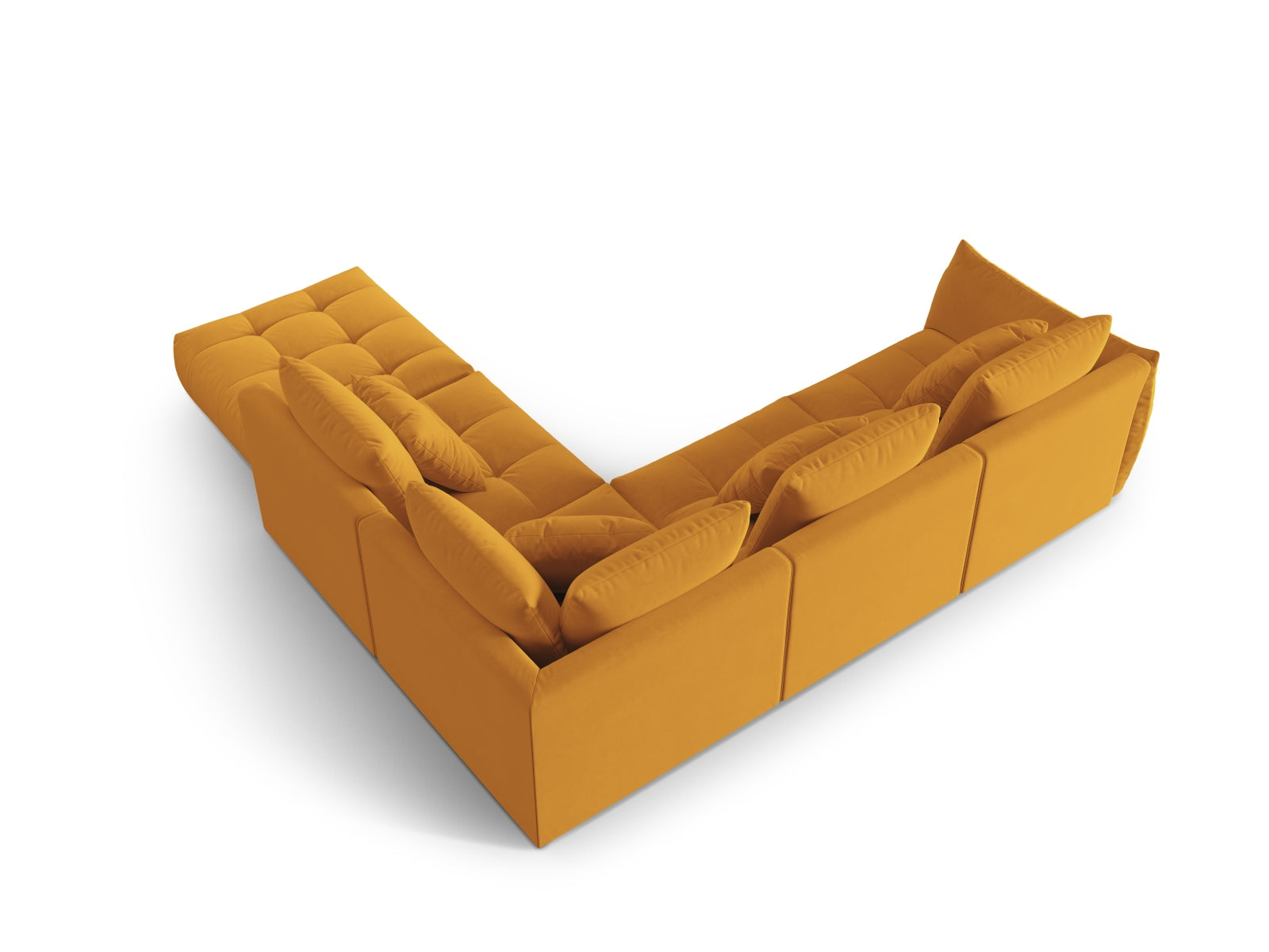 Erleben Sie das stilvolle Bloom Velour Ecksofa von Micadoni – ein 4-Sitzer im trendigen Boho-Design, perfekt für Ihr modernes Zuhause. Viele Farben verfügbar!