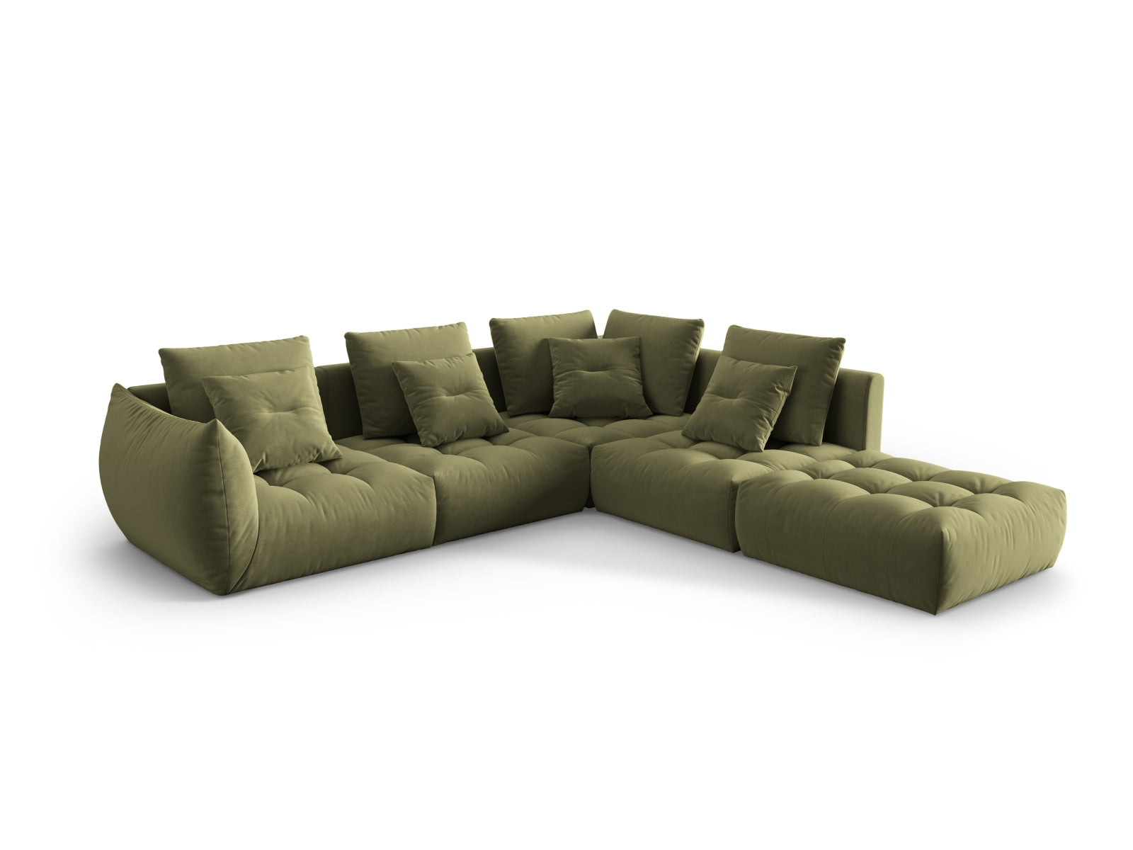 Entdecken Sie das elegante Bloom Velour Ecksofa von Micadoni – ein 4-Sitzer im angesagten Boho-Stil, ideal für Ihr modernes Wohnambiente. Wählen Sie aus zahlreichen Farben!
