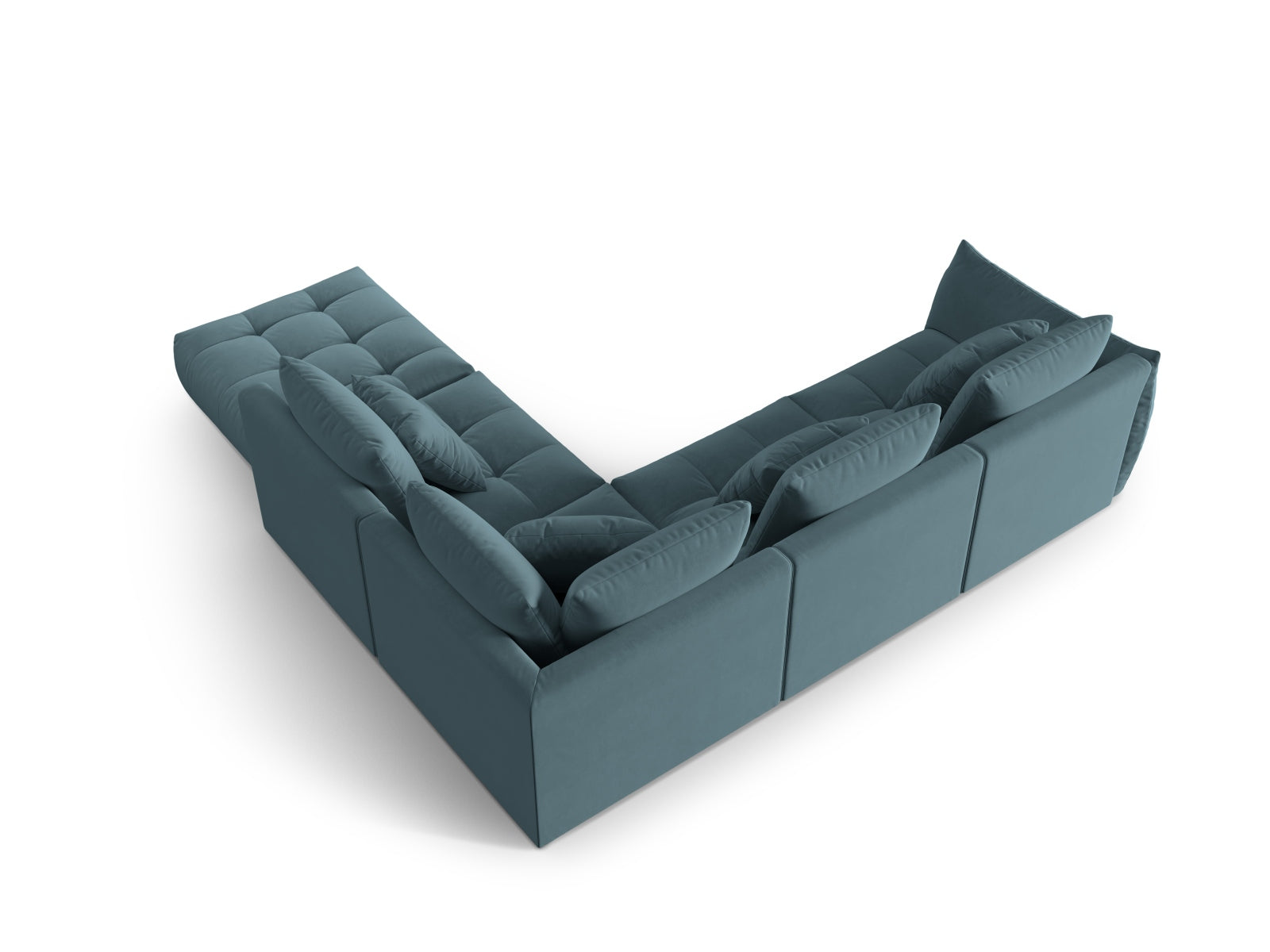 Erleben Sie das stilvolle Bloom Velour Ecksofa von Micadoni – ein 4-Sitzer im trendigen Boho-Design, perfekt für Ihr modernes Zuhause. Farbvielfalt verfügbar!