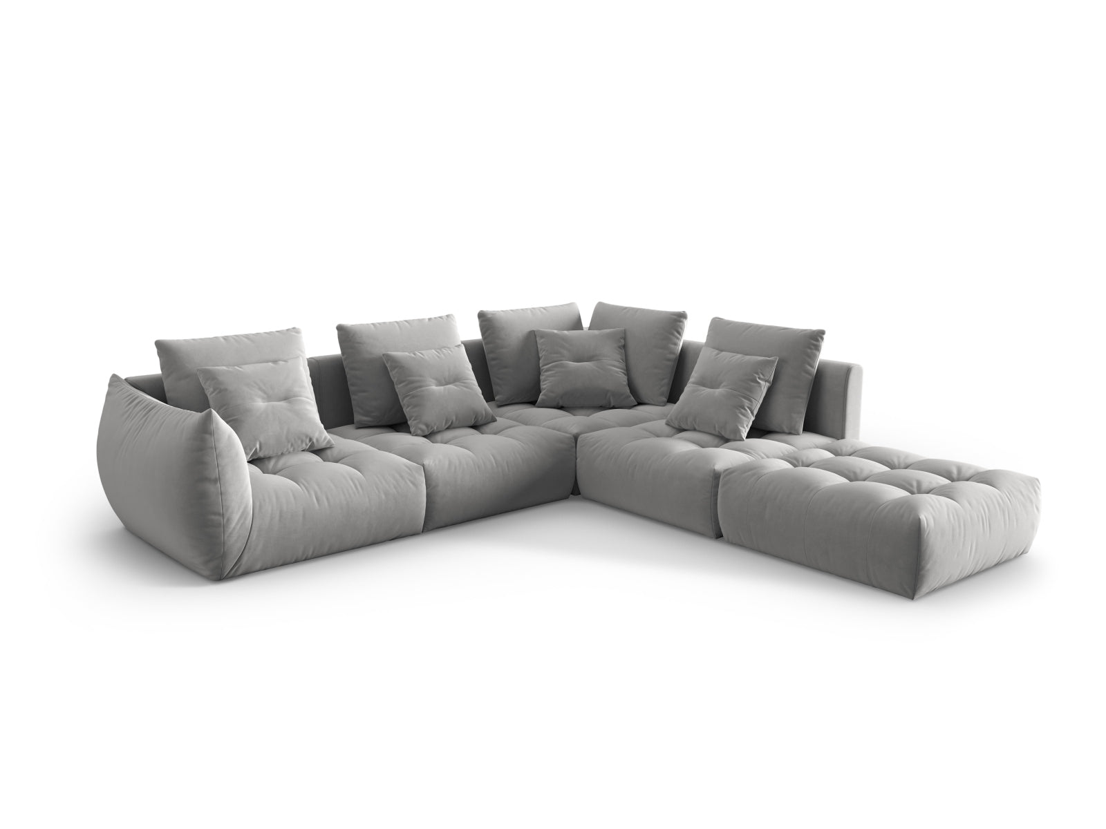 Entdecken Sie das elegante Bloom Velour Ecksofa von Micadoni – ein 4-Sitzer im angesagten Boho-Stil, ideal für Ihr modernes Wohnambiente. Wählen Sie aus zahlreichen Farben!