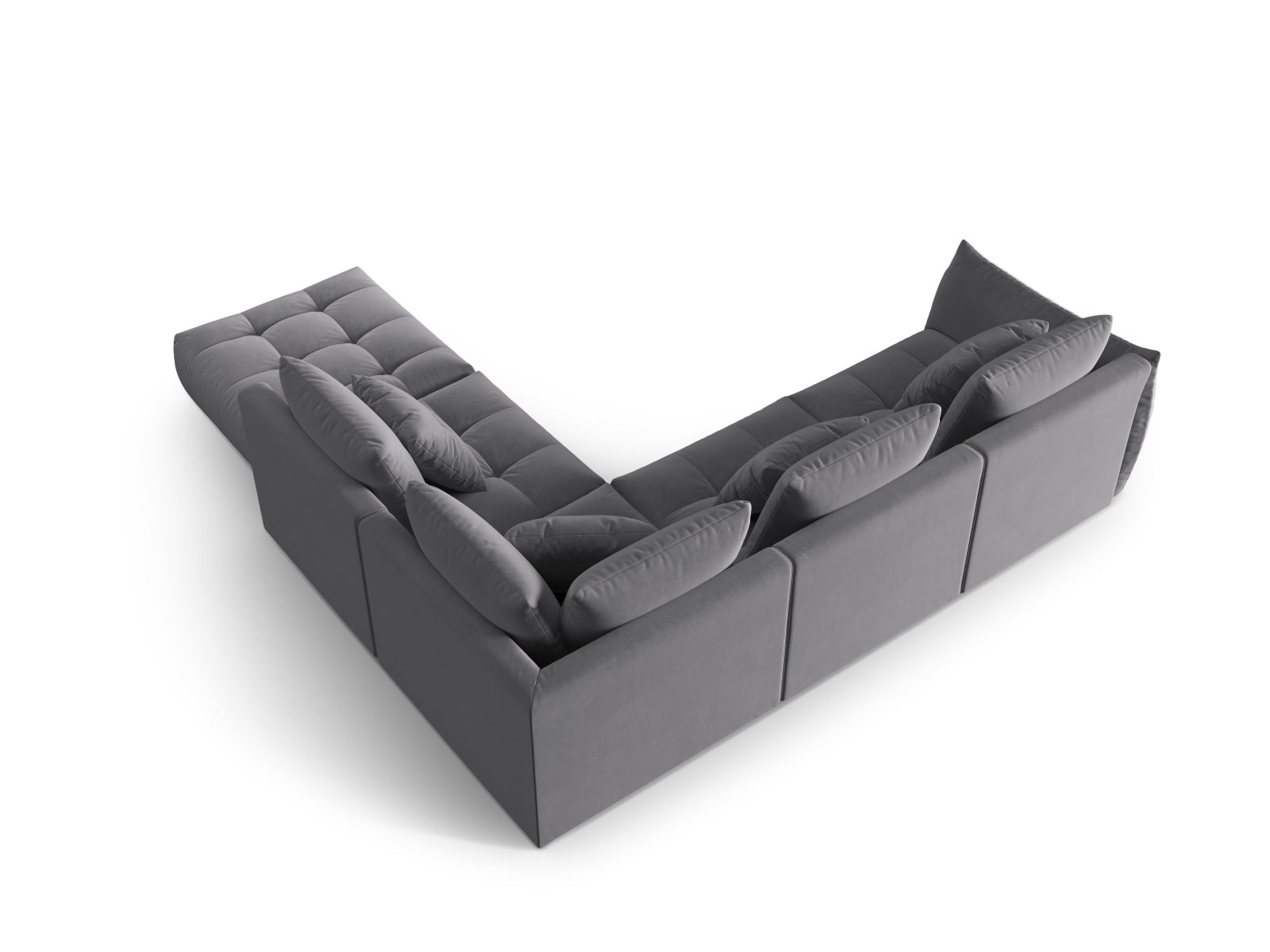 Erleben Sie das stilvolle Bloom Velour Ecksofa von Micadoni – ein 4-Sitzer im trendigen Boho-Design, perfekt für Ihr modernes Zuhause. Viele Farben verfügbar!