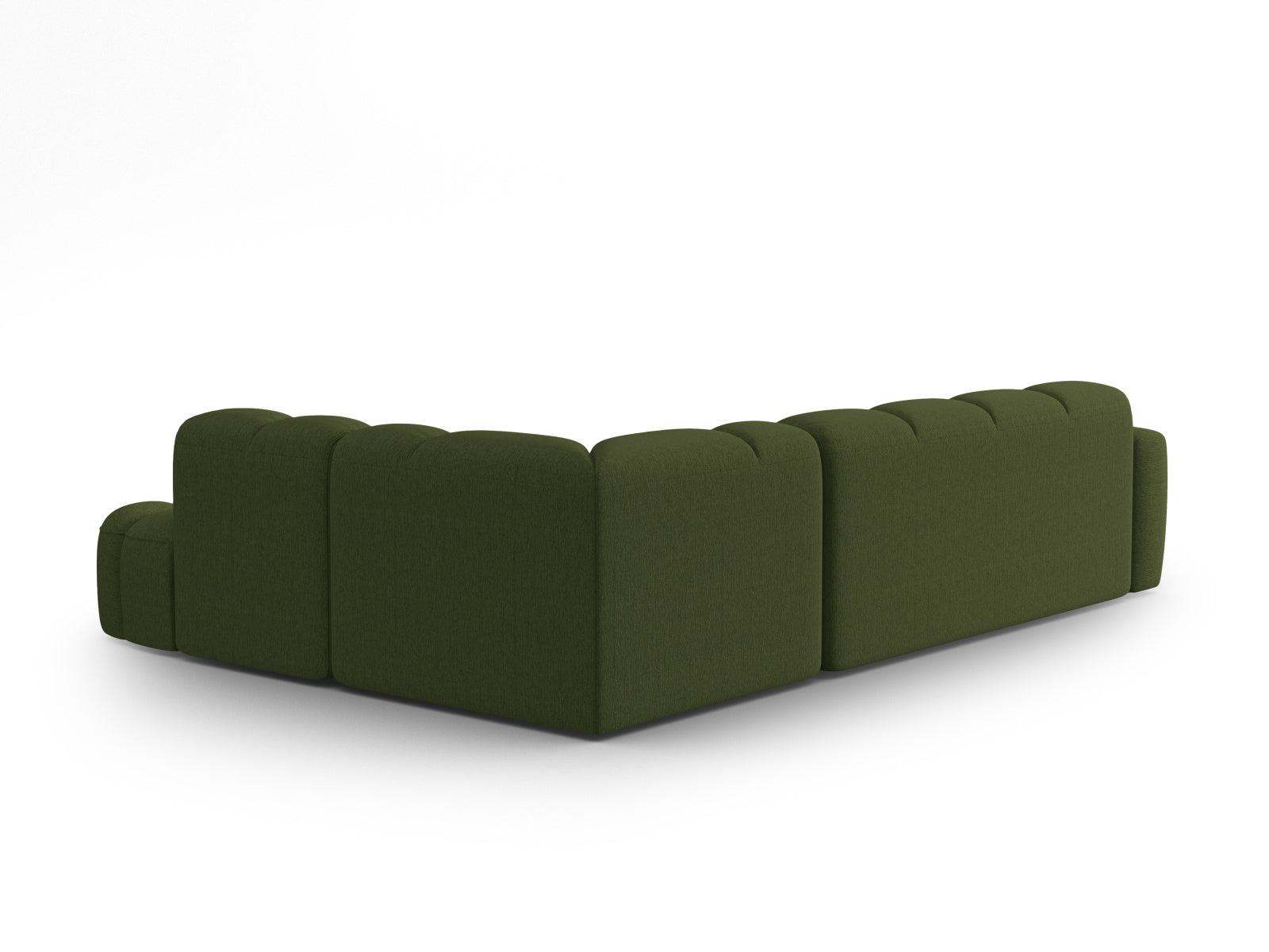Lisa Ecksofa rechts 5 Sitzer in Green Melange präsentiert im Onlineshop von KAQTU Design AG. Ecksofa rechts ist von Micadoni