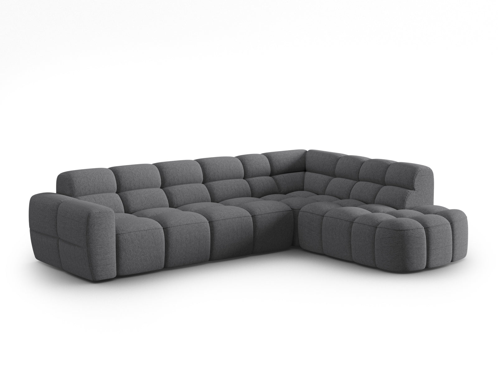 Lisa Ecksofa rechts 5 Sitzer in Grey präsentiert im Onlineshop von KAQTU Design AG. Ecksofa rechts ist von Micadoni