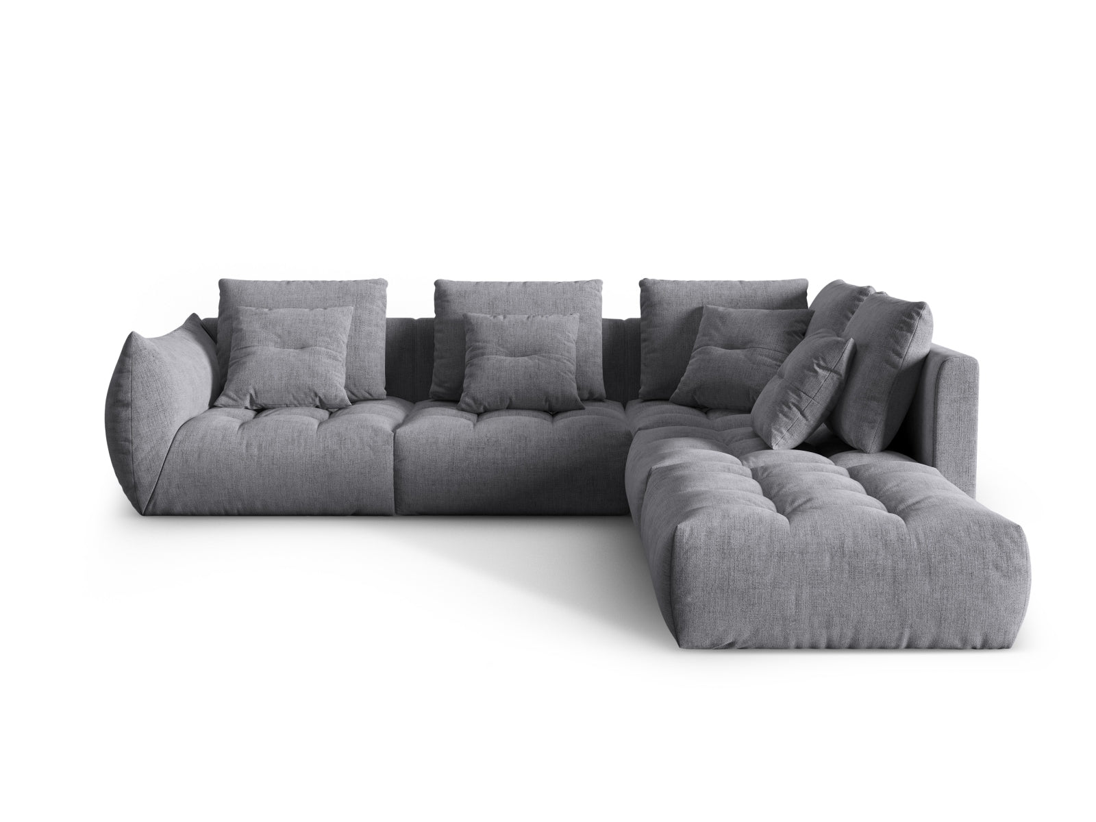 Bloom Modular Ecksofa rechts 4 Sitzer in Grey präsentiert im Onlineshop von KAQTU Design AG. Ecksofa rechts ist von Micadoni