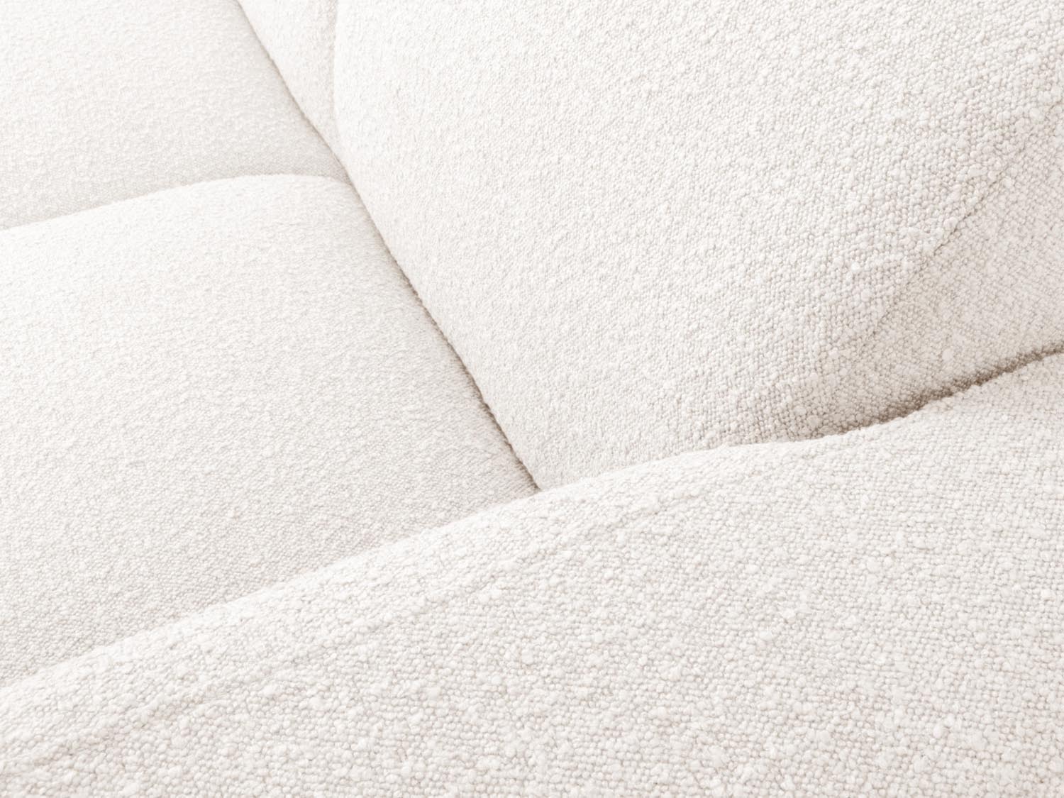 Molino Boucle Ecksofa rechts 4 Sitzer in White präsentiert im Onlineshop von KAQTU Design AG. Ecksofa rechts ist von Micadoni