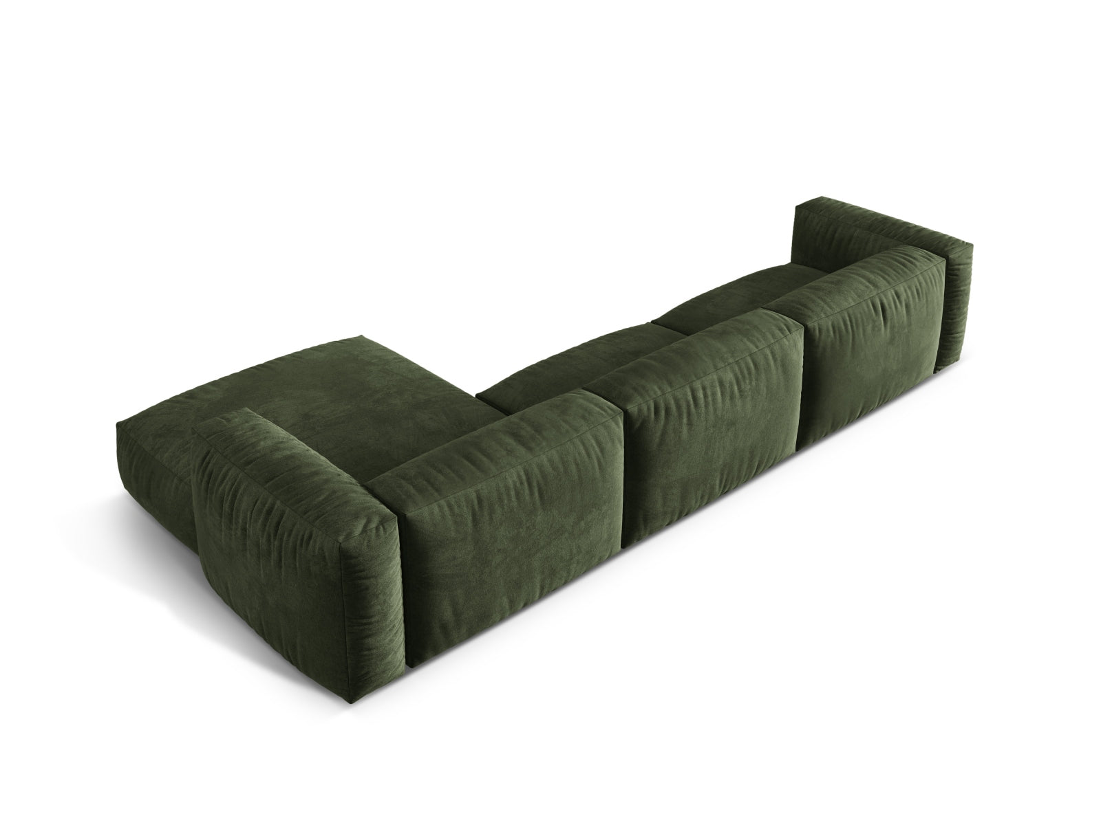 Elegantes Martina Ecksofa in Green-Vogue, 3-Sitzer, ideal für moderne Wohnräume. Hochwertige Verarbeitung von Micadoni.