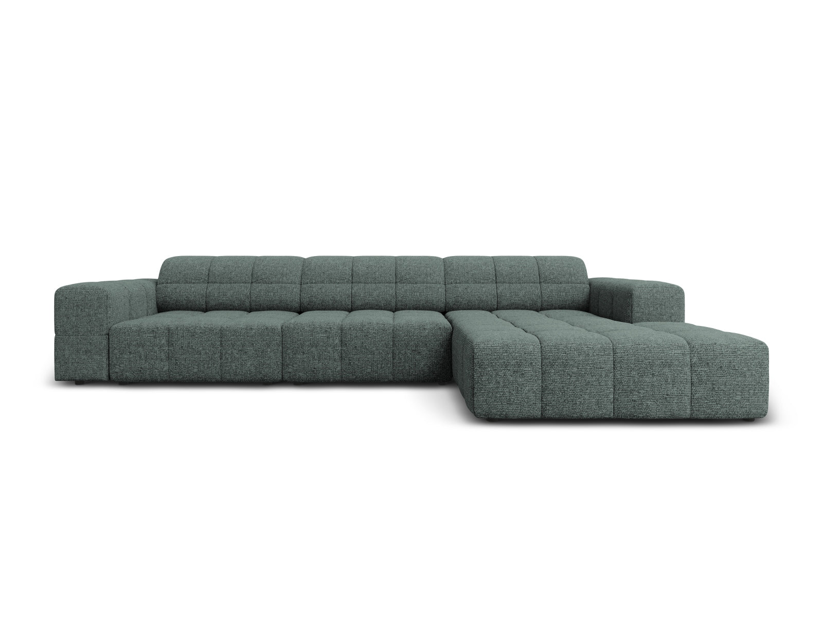 Jennifer Ecksofa rechts 4 Sitzer in Petrol präsentiert im Onlineshop von KAQTU Design AG. Ecksofa rechts ist von Micadoni