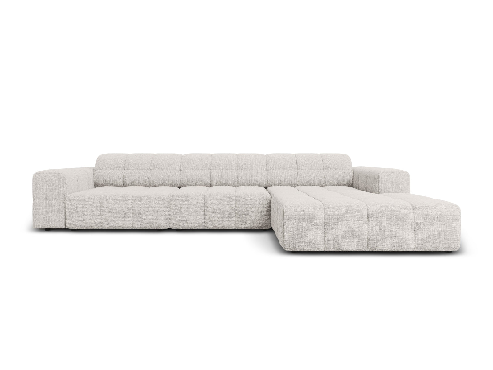 Jennifer Ecksofa rechts 4 Sitzer in Light Grey präsentiert im Onlineshop von KAQTU Design AG. Ecksofa rechts ist von Micadoni