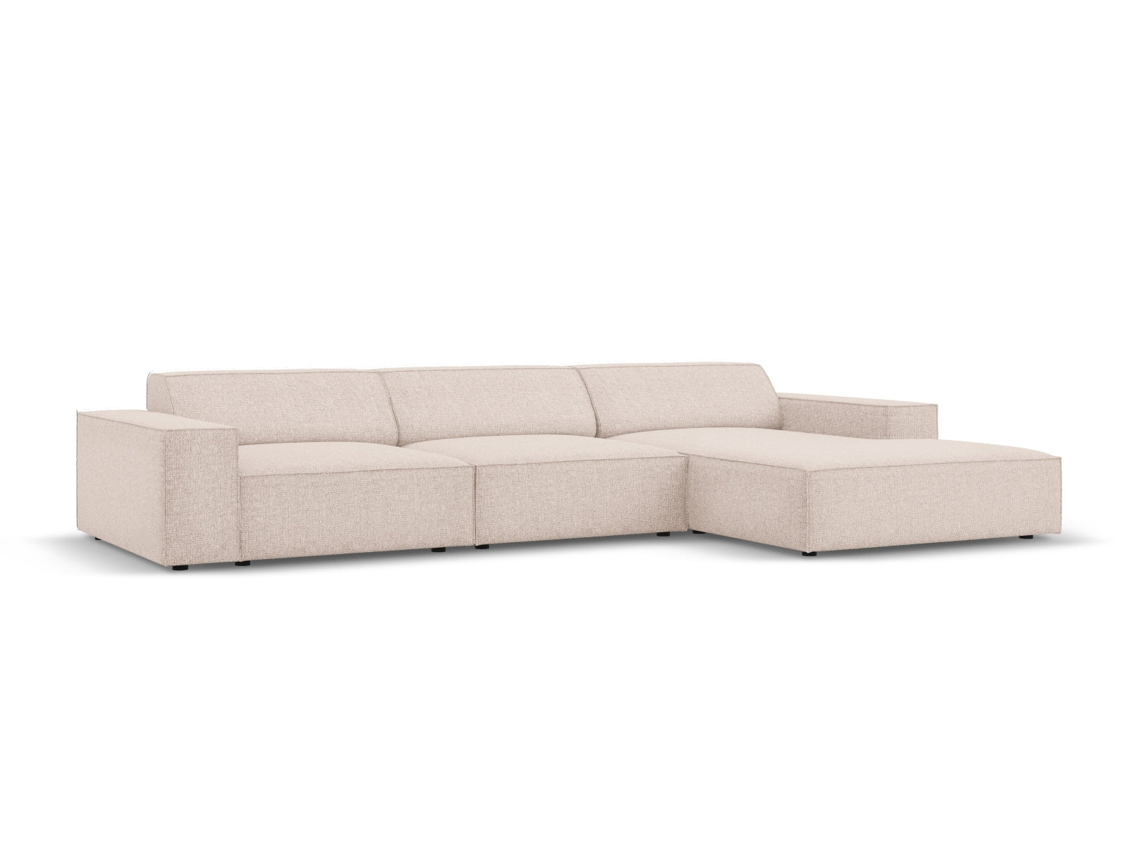 Jodie Modulares Ecksofa rechts 4 Sitzer in Beige präsentiert im Onlineshop von KAQTU Design AG. Ecksofa rechts ist von Micadoni