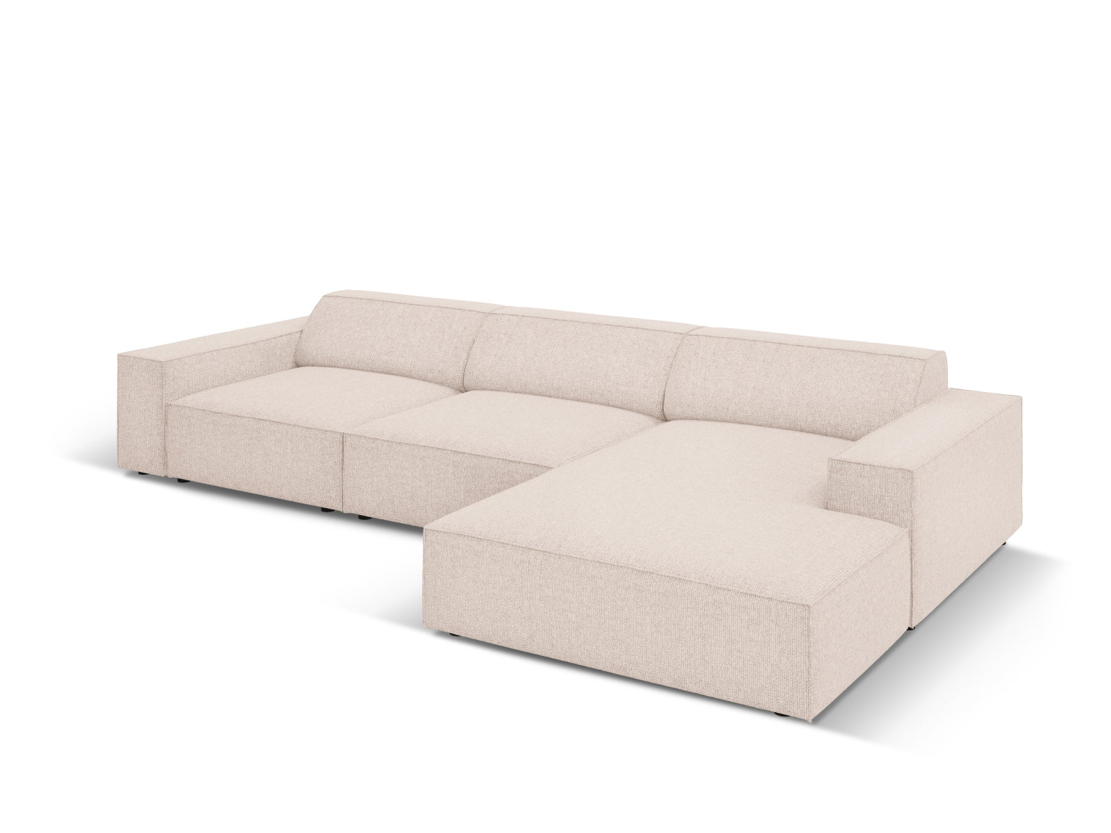 Jodie Modulares Ecksofa rechts 4 Sitzer in Beige präsentiert im Onlineshop von KAQTU Design AG. Ecksofa rechts ist von Micadoni