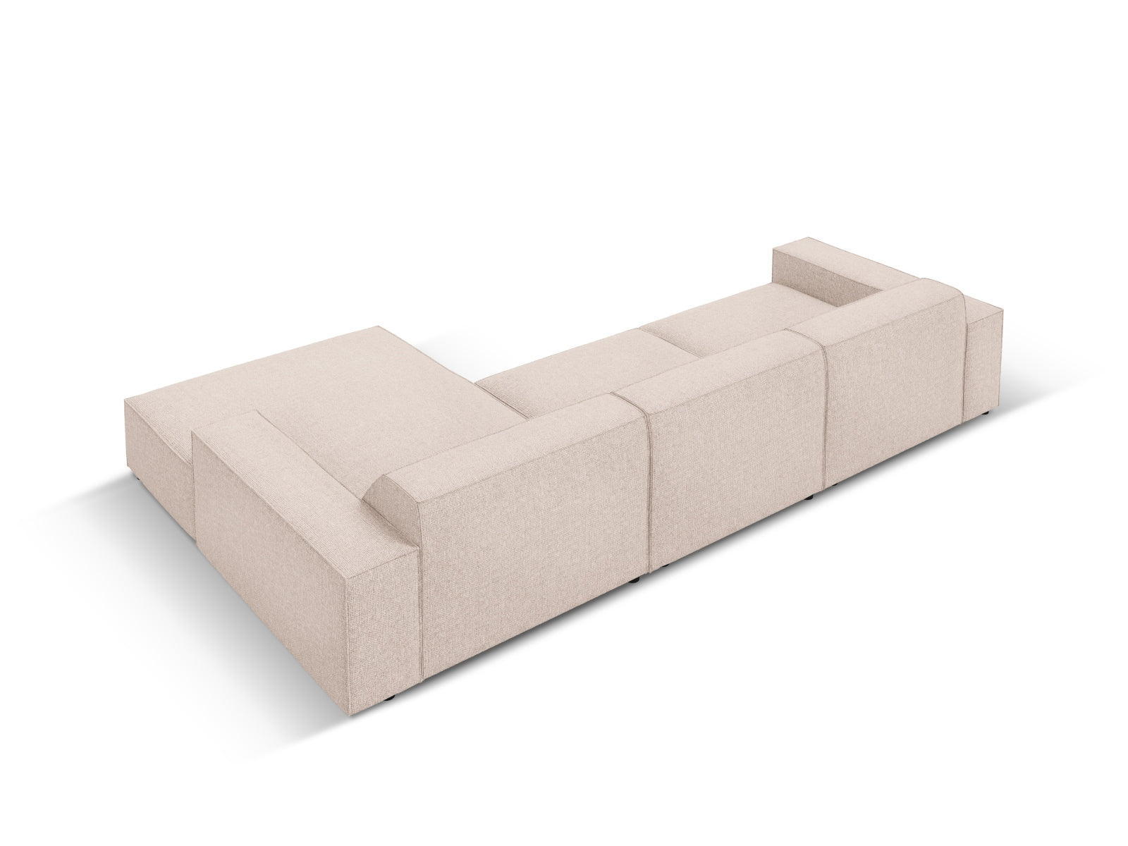 Jodie Modulares Ecksofa rechts 4 Sitzer in Beige präsentiert im Onlineshop von KAQTU Design AG. Ecksofa rechts ist von Micadoni