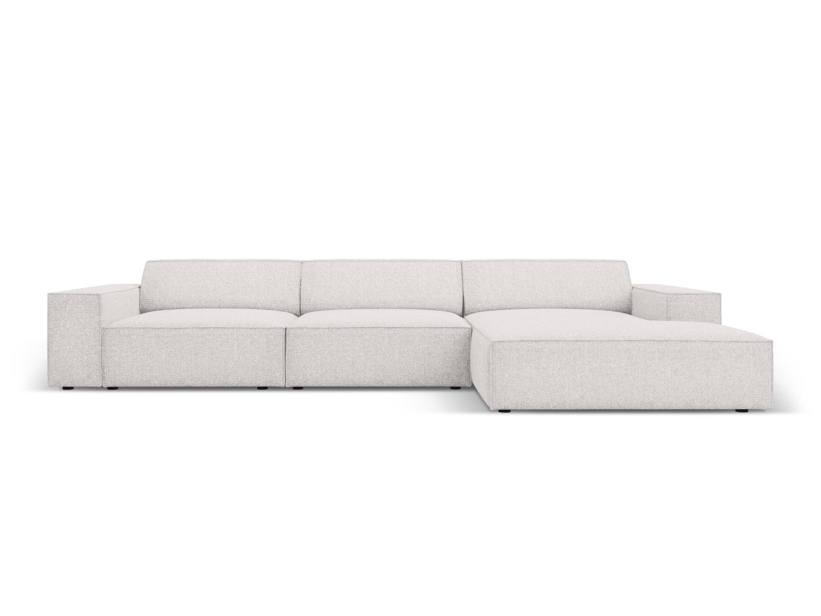 Jodie Modulares Ecksofa rechts 4 Sitzer in Light Grey präsentiert im Onlineshop von KAQTU Design AG. Ecksofa rechts ist von Micadoni