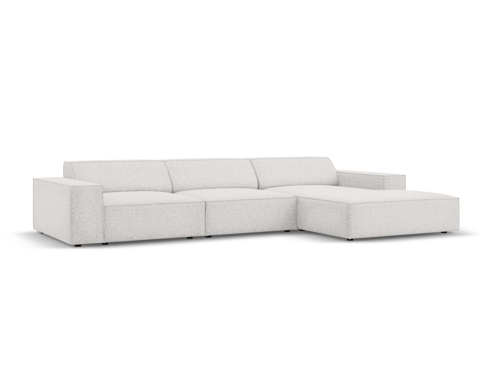 Jodie Modulares Ecksofa rechts 4 Sitzer in Light Grey präsentiert im Onlineshop von KAQTU Design AG. Ecksofa rechts ist von Micadoni