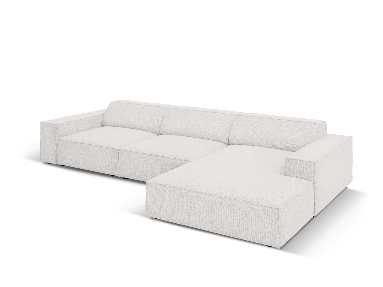 Jodie Modulares Ecksofa rechts 4 Sitzer in Light Grey präsentiert im Onlineshop von KAQTU Design AG. Ecksofa rechts ist von Micadoni