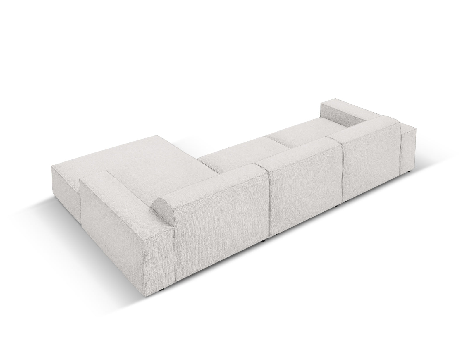 Jodie Modulares Ecksofa rechts 4 Sitzer in Light Grey präsentiert im Onlineshop von KAQTU Design AG. Ecksofa rechts ist von Micadoni