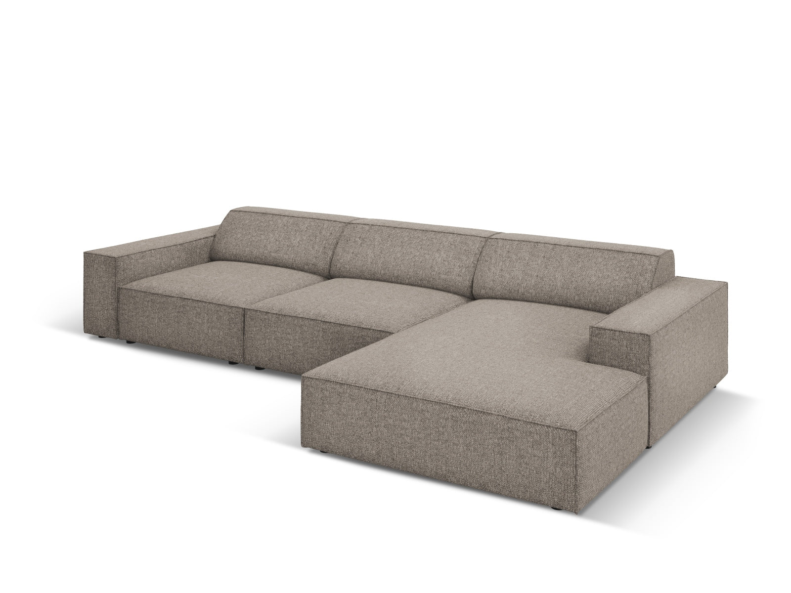 Jodie Modulares Ecksofa rechts 4 Sitzer in Grey präsentiert im Onlineshop von KAQTU Design AG. Ecksofa rechts ist von Micadoni