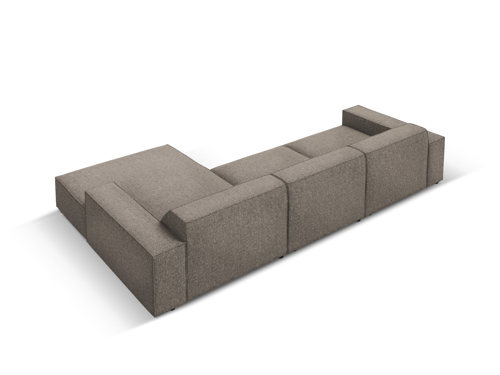 Jodie Modulares Ecksofa rechts 4 Sitzer in Grey präsentiert im Onlineshop von KAQTU Design AG. Ecksofa rechts ist von Micadoni