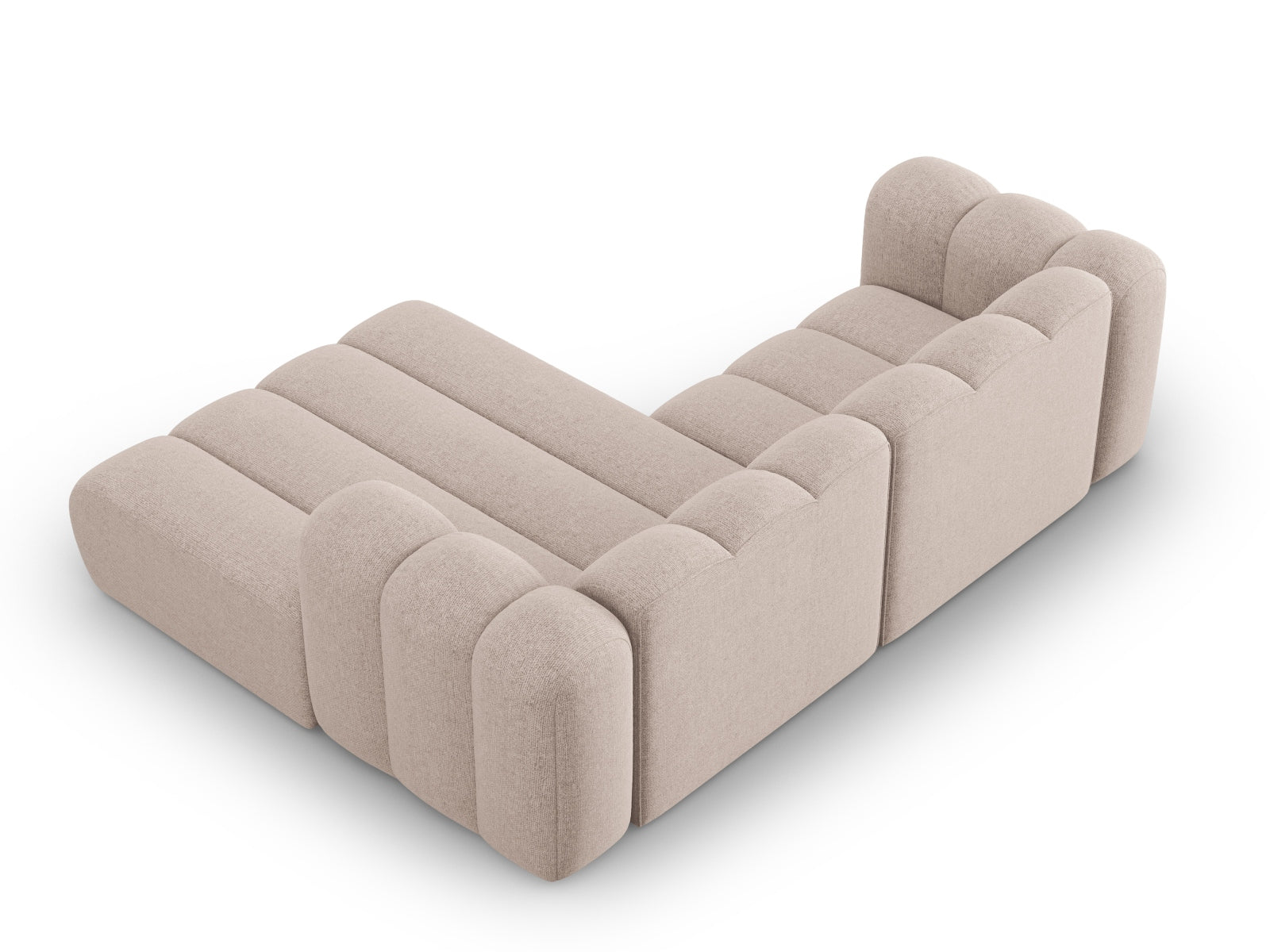 Lupine Modulares Ecksofa rechts 3 Sitzer in Beige präsentiert im Onlineshop von KAQTU Design AG. Ecksofa rechts ist von Micadoni