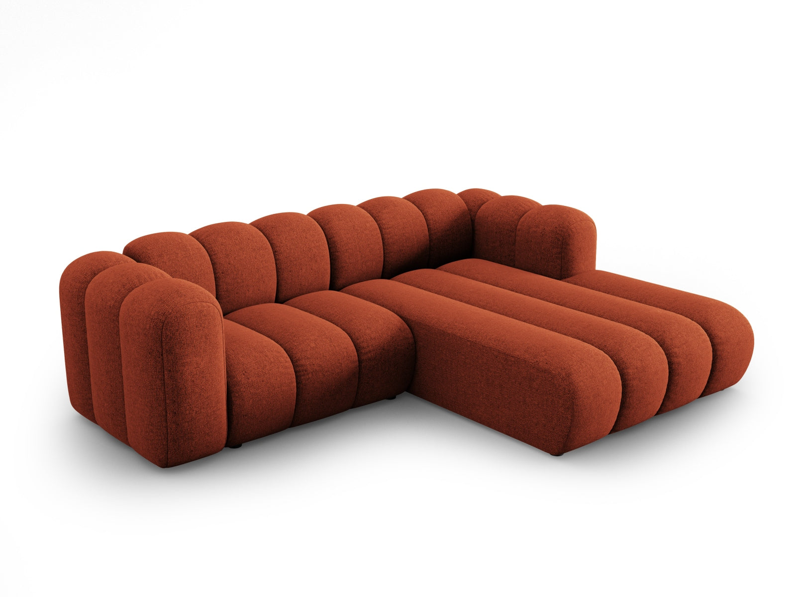 Lupine Modulares Ecksofa rechts 3 Sitzer in Terracotta präsentiert im Onlineshop von KAQTU Design AG. Ecksofa rechts ist von Micadoni