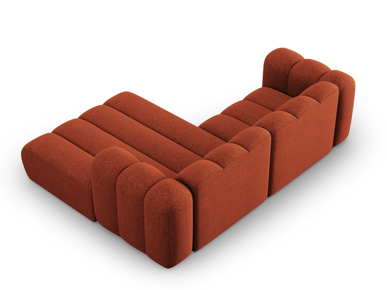Lupine Modulares Ecksofa rechts 3 Sitzer in Terracotta präsentiert im Onlineshop von KAQTU Design AG. Ecksofa rechts ist von Micadoni