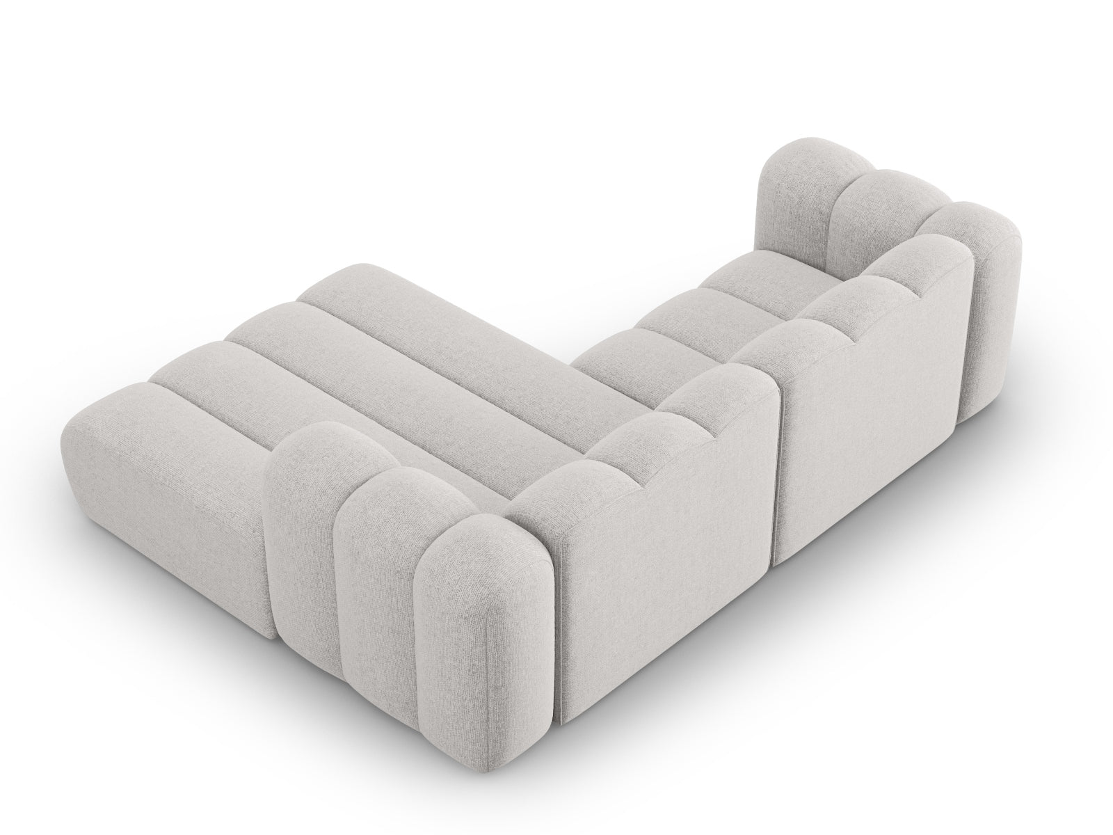 Lupine Modulares Ecksofa rechts 3 Sitzer in Light Grey präsentiert im Onlineshop von KAQTU Design AG. Ecksofa rechts ist von Micadoni