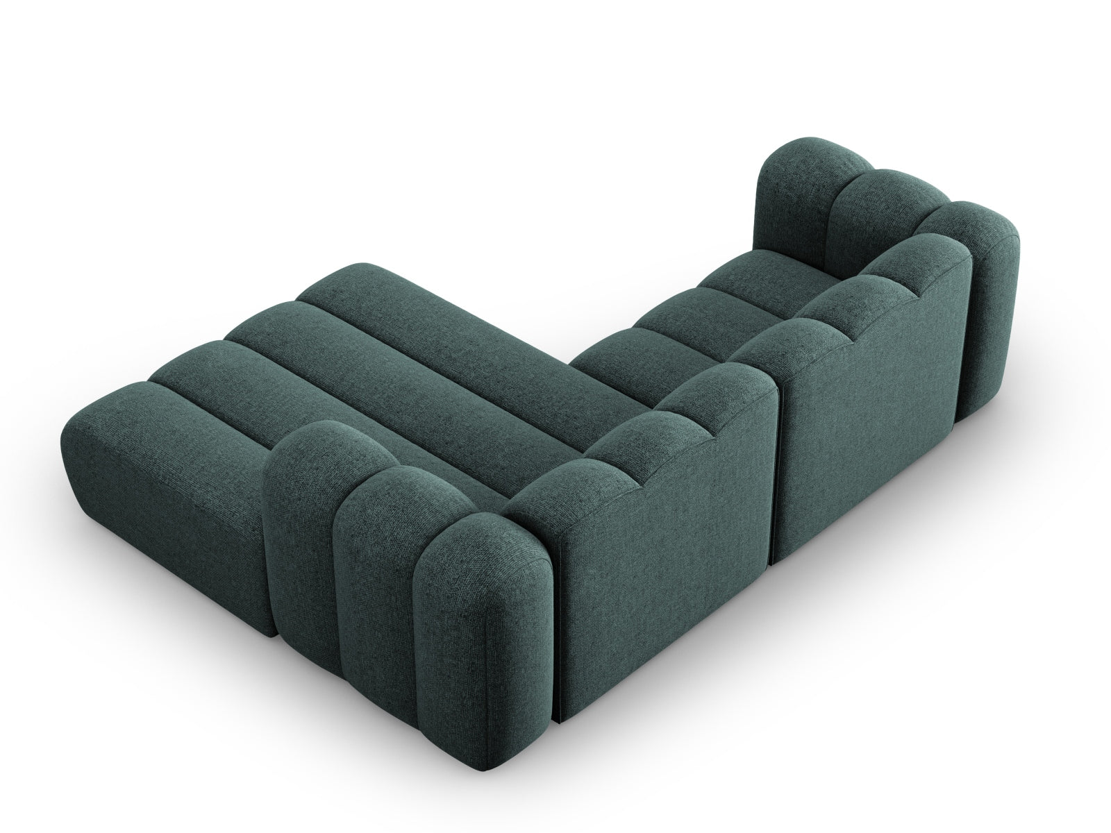 Lupine Modulares Ecksofa rechts 3 Sitzer in Petrol präsentiert im Onlineshop von KAQTU Design AG. Ecksofa rechts ist von Micadoni