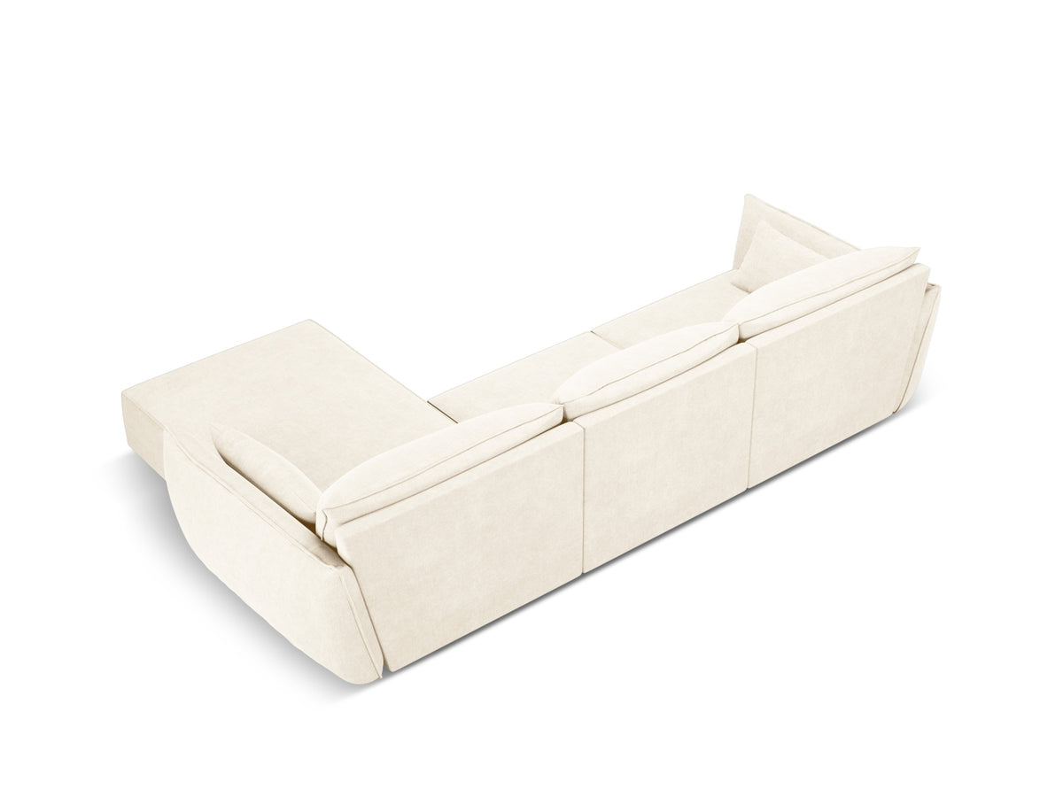 Kaelle Ecksofa rechts 4 Sitzer in Light Beige-Over The Horizon präsentiert im Onlineshop von KAQTU Design AG. L-Sofa rechts ist von Micadoni