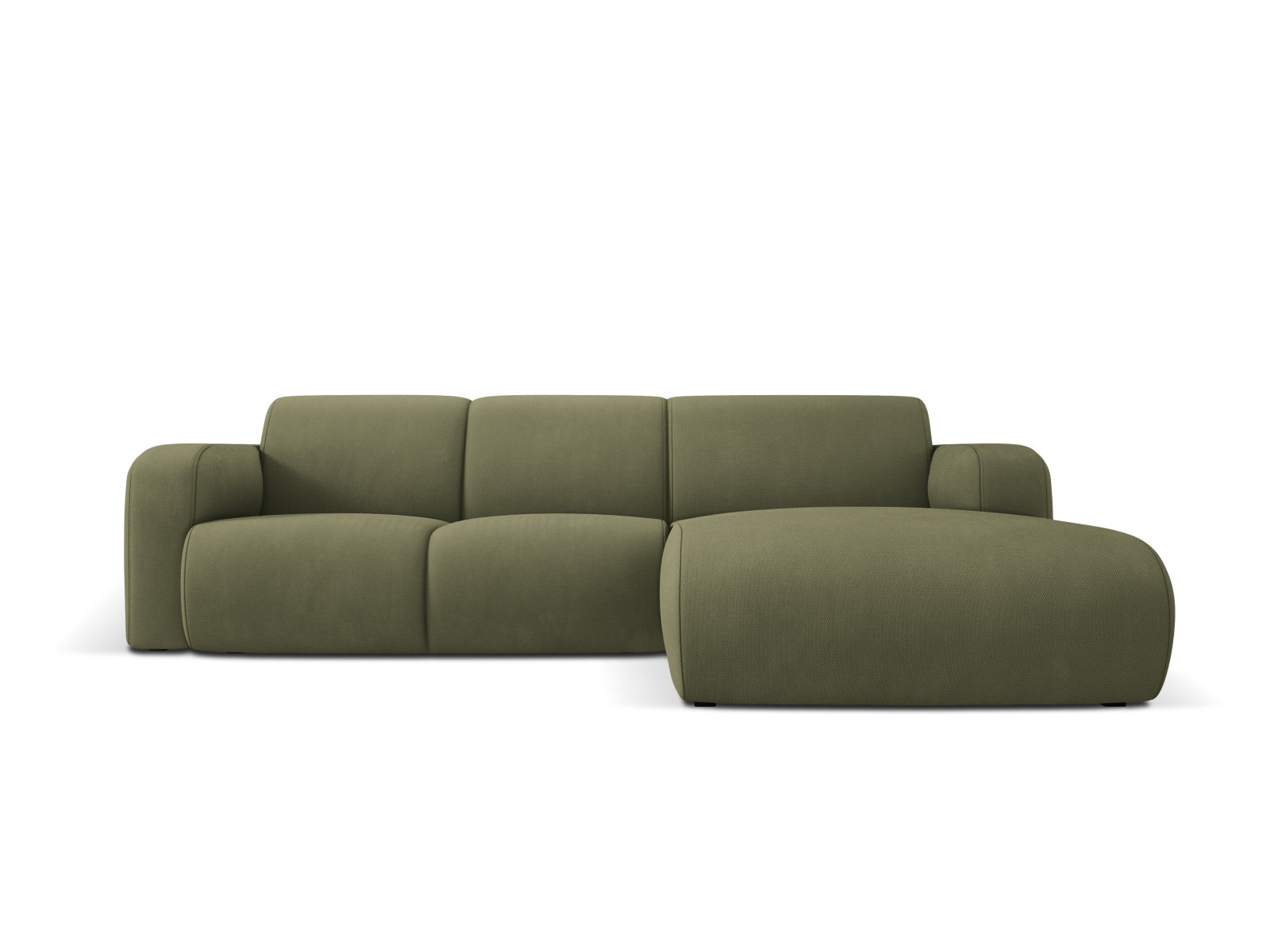 Molino Ecksofa rechts 4 Sitzer in Light Green-Rebel präsentiert im Onlineshop von KAQTU Design AG. L-Sofa rechts ist von Micadoni