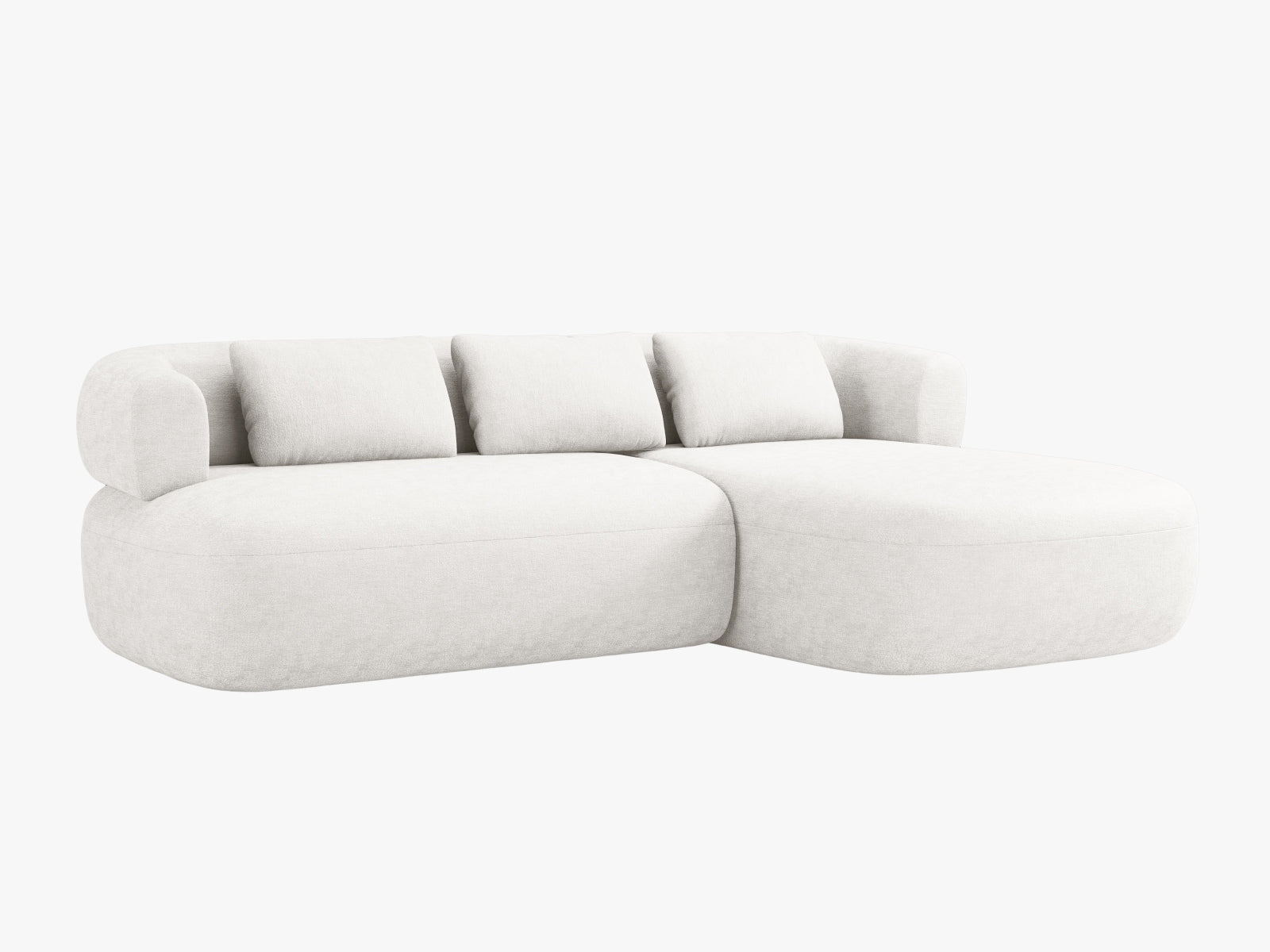Jenny Ecksofa rechts 5 Sitzer in Light Beige präsentiert im Onlineshop von KAQTU Design AG. Ecksofa rechts ist von Micadoni