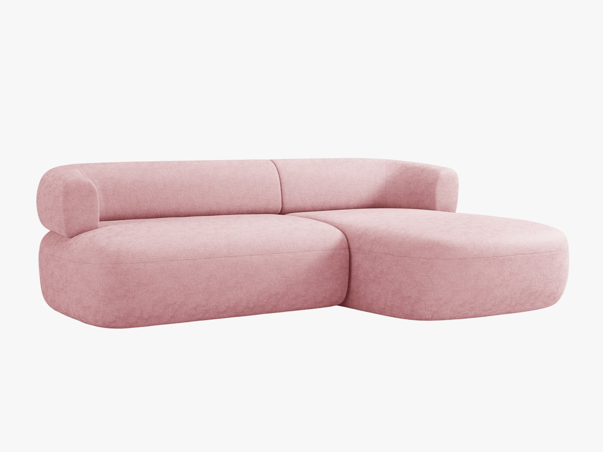 Jenny Ecksofa rechts 5 Sitzer in Pink-Perfect Harmony präsentiert im Onlineshop von KAQTU Design AG. L-Sofa rechts ist von Micadoni