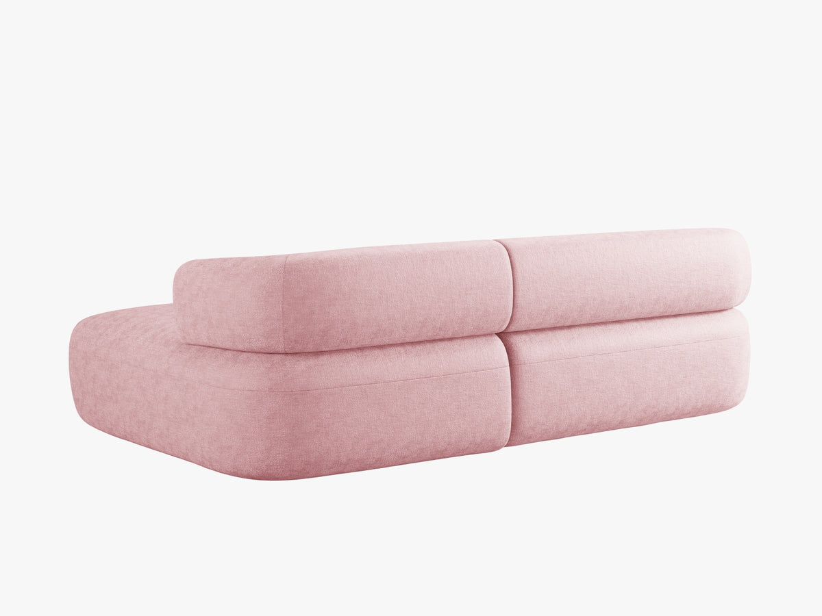 Jenny Ecksofa rechts 5 Sitzer in Pink-Perfect Harmony präsentiert im Onlineshop von KAQTU Design AG. L-Sofa rechts ist von Micadoni