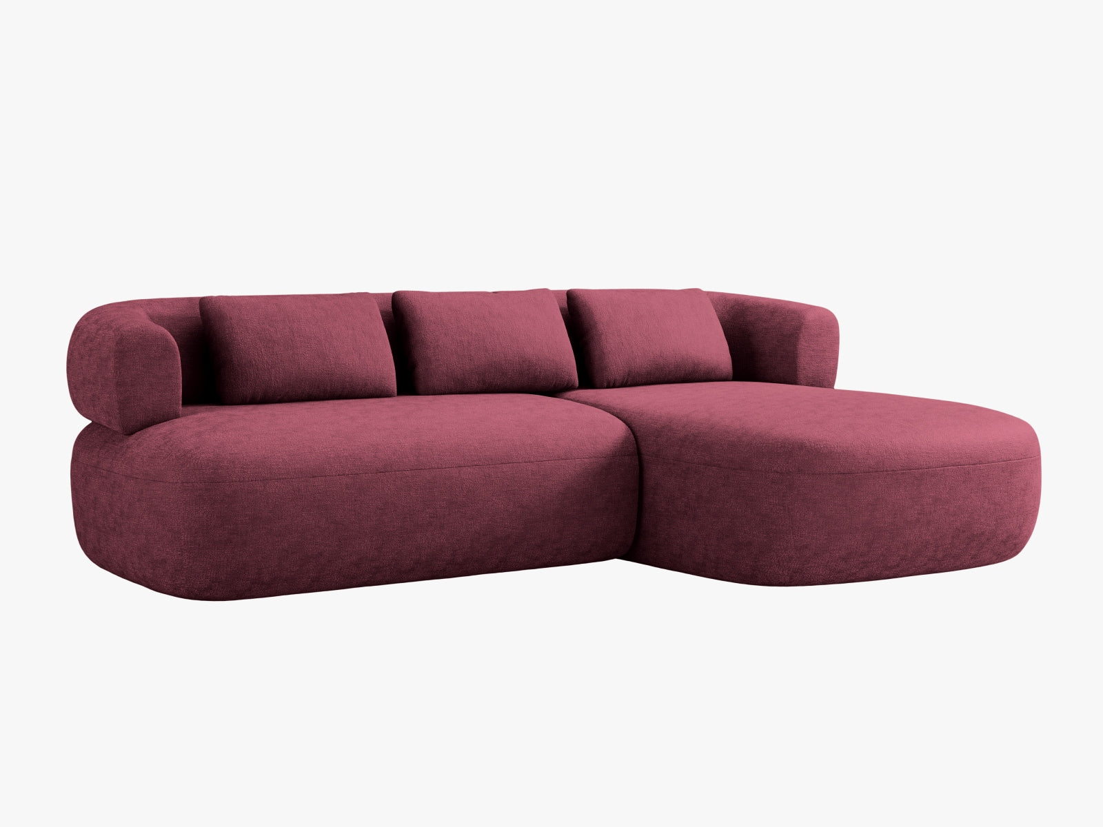 Jenny Ecksofa rechts 5 Sitzer in Cherrywood präsentiert im Onlineshop von KAQTU Design AG. Ecksofa rechts ist von Micadoni